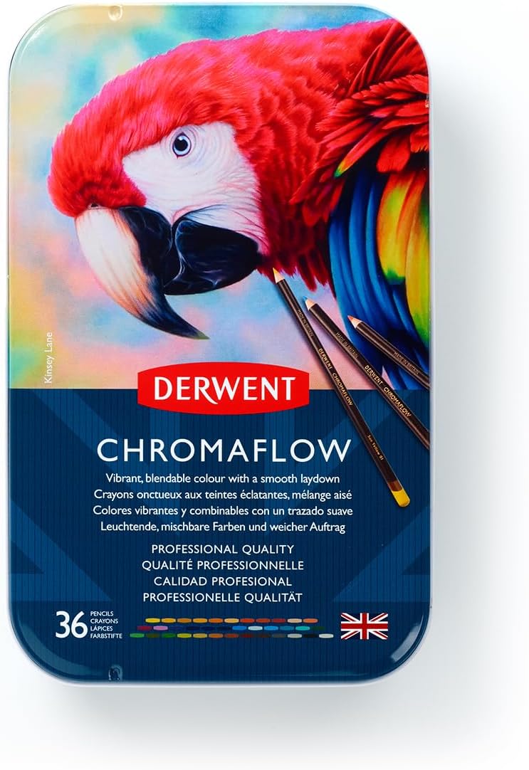 Detalle 2 de Derwent Chromaflow Set 36 matite 3,5 mm 🎨