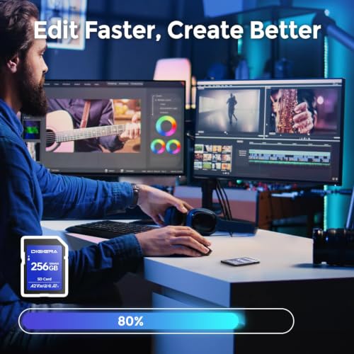 Thumbnail 6 de DIGIERA 256 GB SDXC UHS-I Speicherkarte – C10, U3, V30, 4K/UHD, robustes Allround-Modul für Kamera, Computer & Auto-Navigation