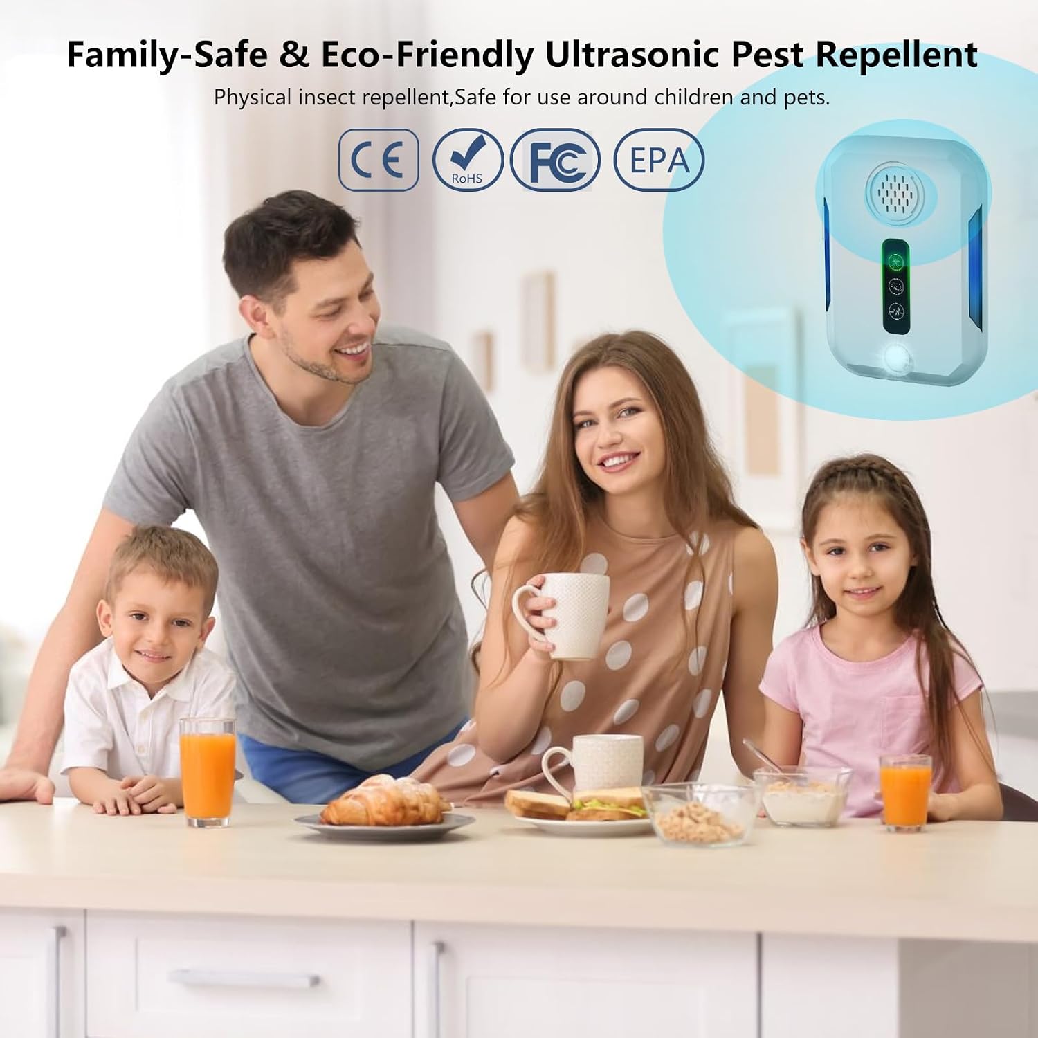 Thumbnail 4 de 4 Pack Ultrasonic Pest Repeller 1600 sq ft