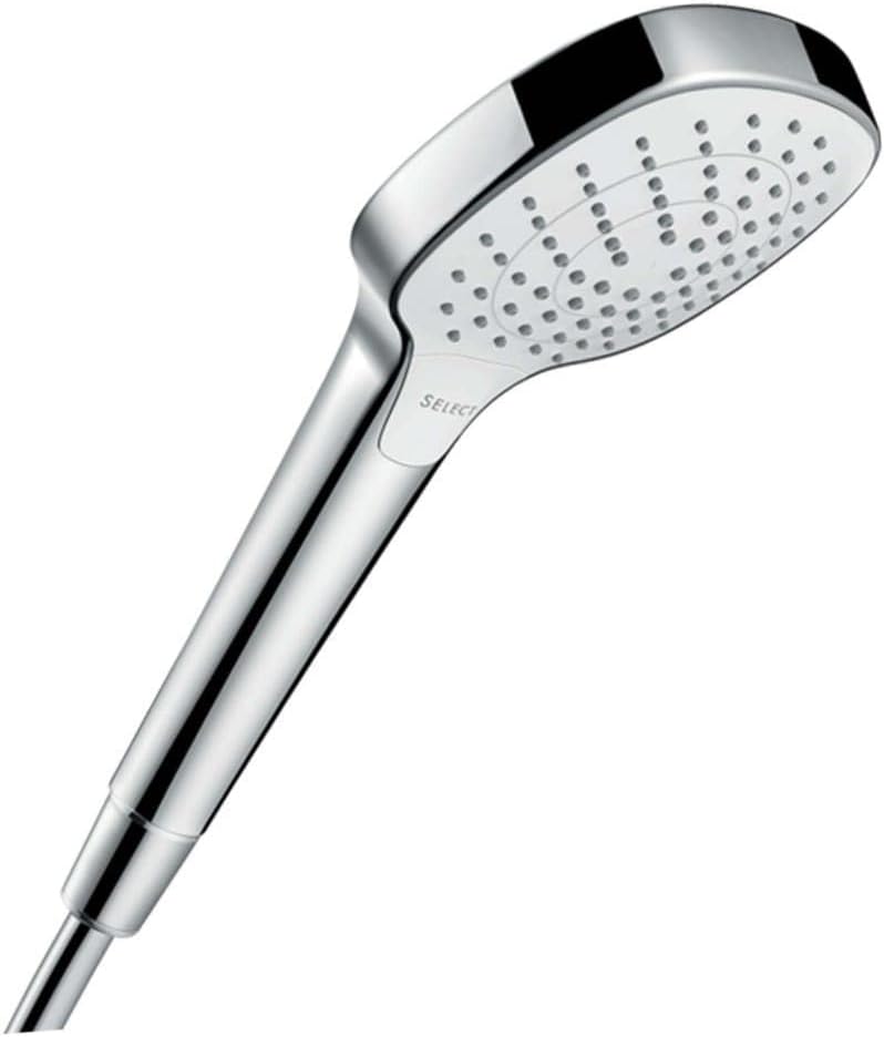 Thumbnail 3 de hansgrohe Croma Select E – Pommeau de douche 3 jets (110 x 110 mm) Argenté et blanc