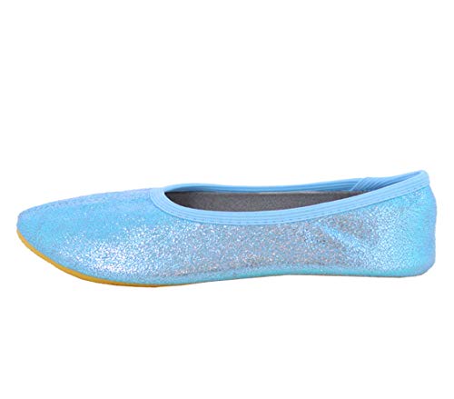 Thumbnail 7 de Beck Mädchen Basic Glitzer Gymnastikschuhe Blau – Größe 30 EU