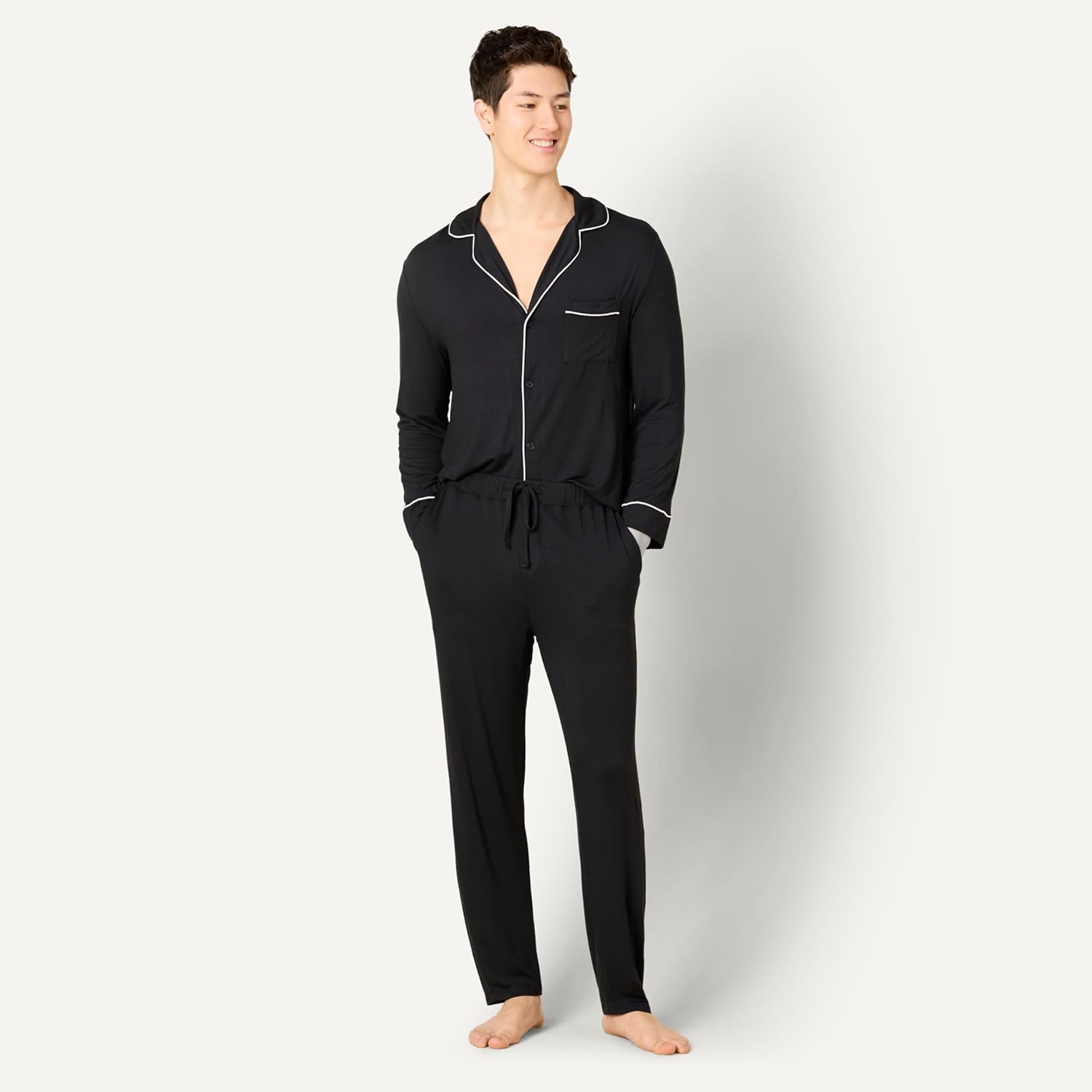 Thumbnail 2 de Amazon Essentials x Sofia Grainge men’s pyjama set with relaxed fit and modal jersey comfort