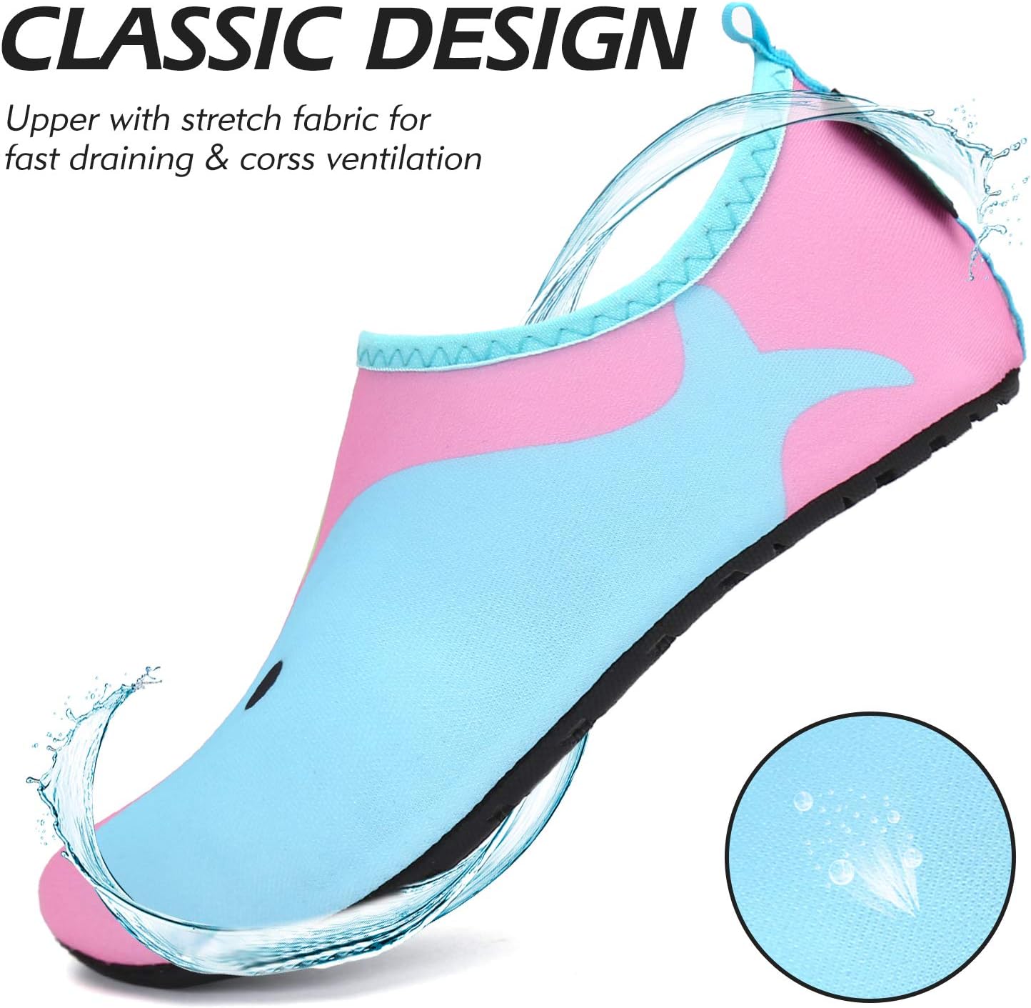 Thumbnail 2 de SAGUARO Kinder Badeschuhe Schwimmschuhe Schnell Trocknend (EU 21–35)
