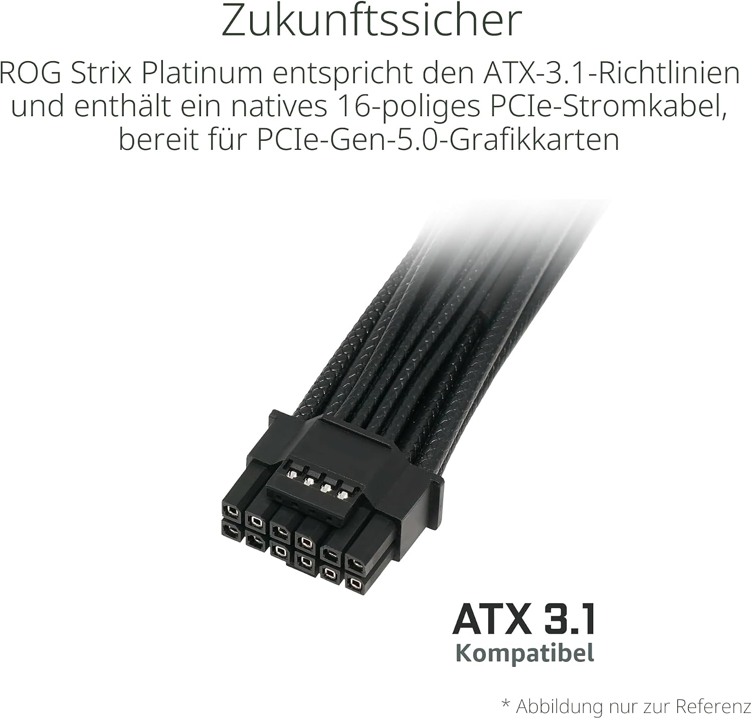 Thumbnail 4 de ASUS ROG Strix 1000W Platinum Gaming Netzteil (Vollmodular, ATX 3.1, PCIE 5.1, GaN-MOSFET, 12V-2x6)