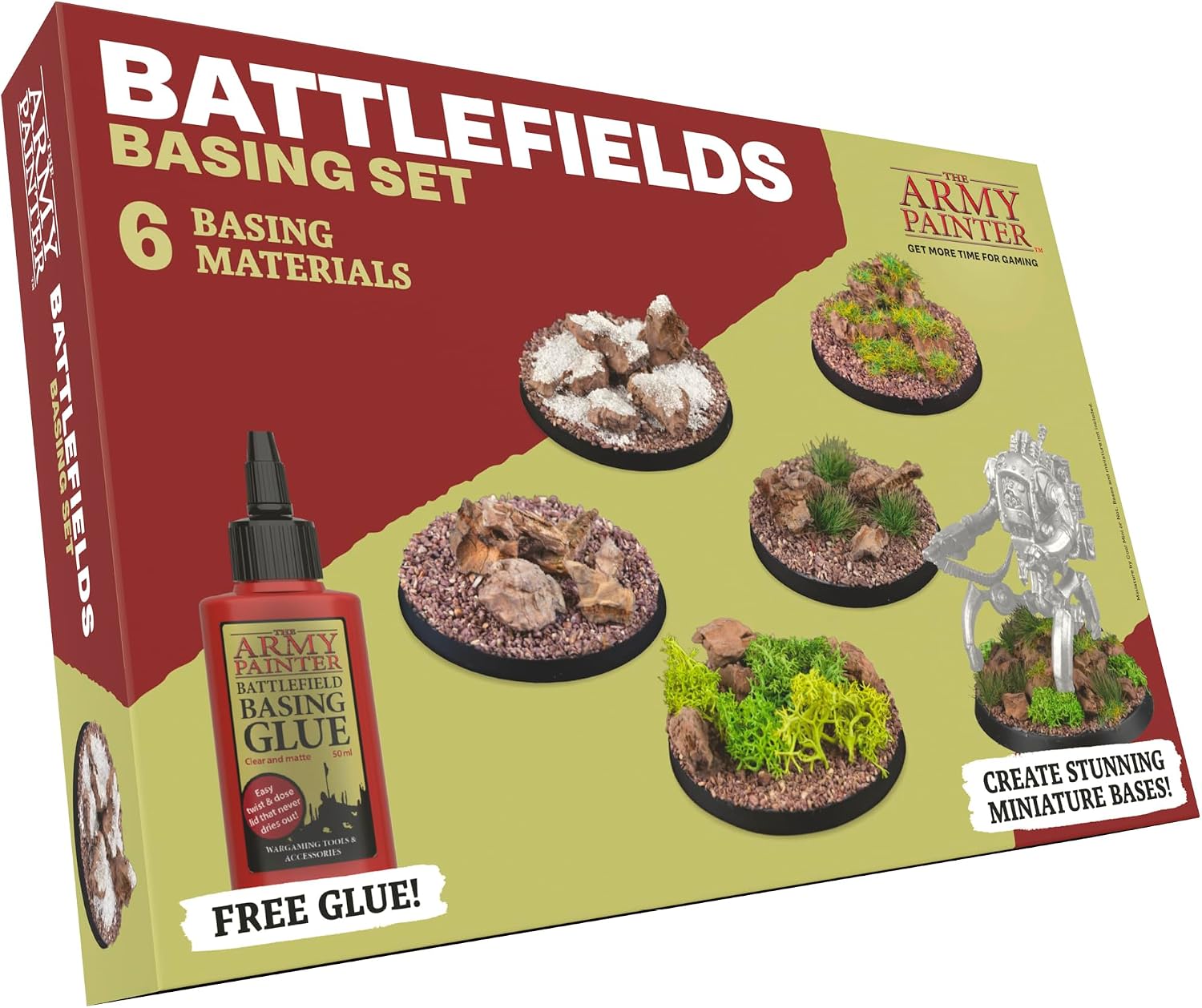 Thumbnail 6 de The Army Painter Battlefields ベースセット|コルク岩・砂・雪・草房・接着剤付き