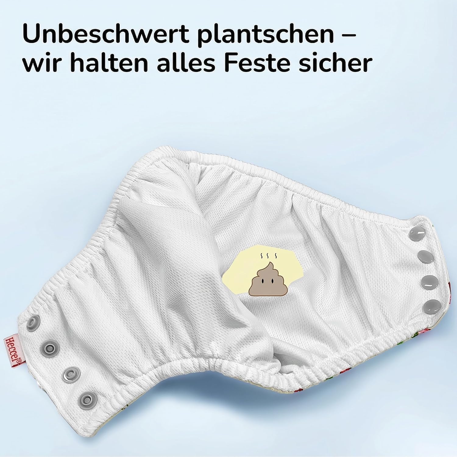 Thumbnail 3 de HECCEI Schwimmwindel Baby – Wiederverwendbare Schwimmhose mit verstellbarem Bund (0–6 Monate)