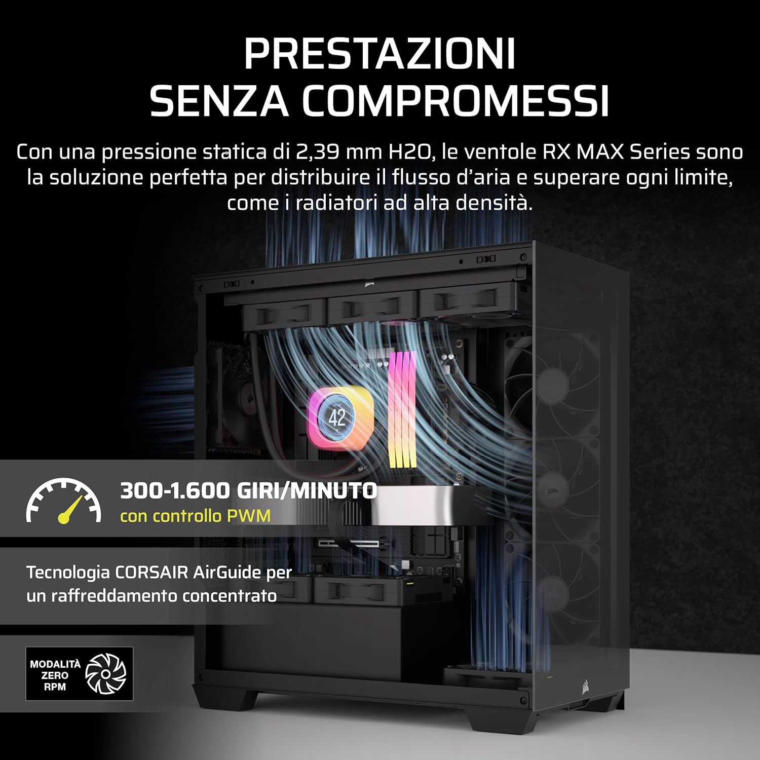 Thumbnail 3 de CORSAIR iCUE LINK RX140 MAX 140mm PWM ventola ad alta pressione statica