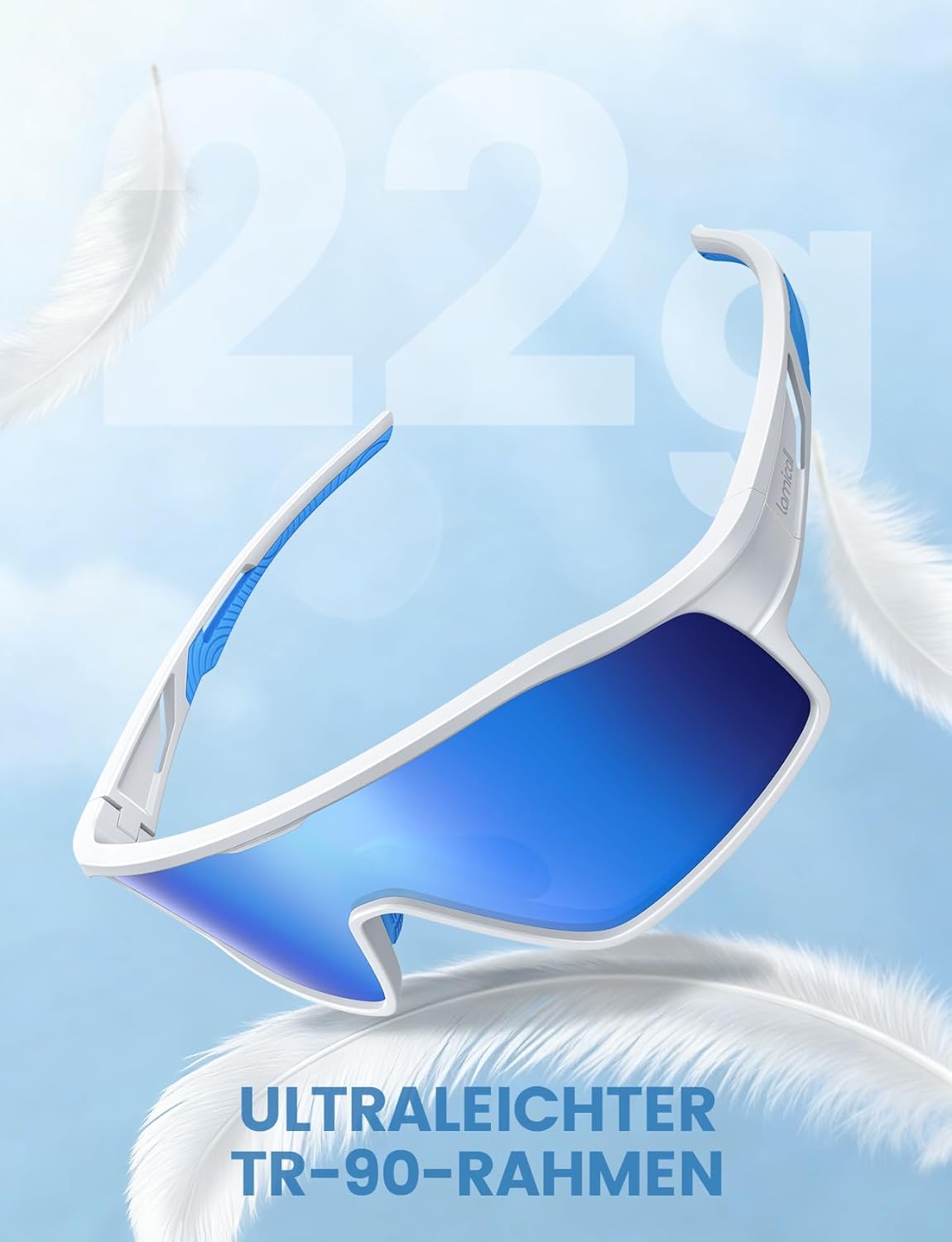 Thumbnail 3 de Lamicall Fahrradbrille Kinder – Ultraleicht, UV400, polarisierte Sportbrille aus TR-90