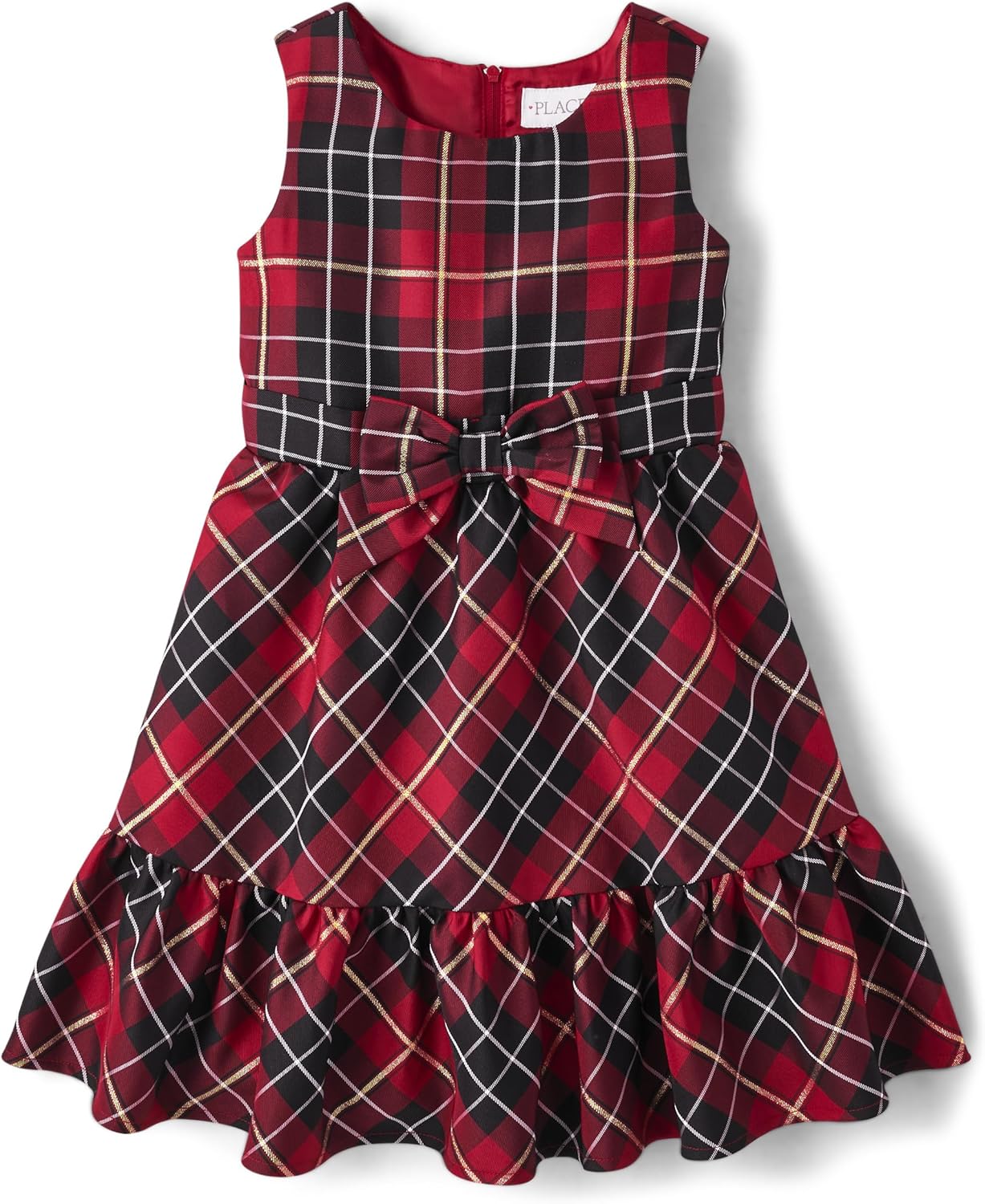 Detalle de The Children's Place Girls Dressy Dress, Sleeveless – Elegant Mesh Overlay Play Dress