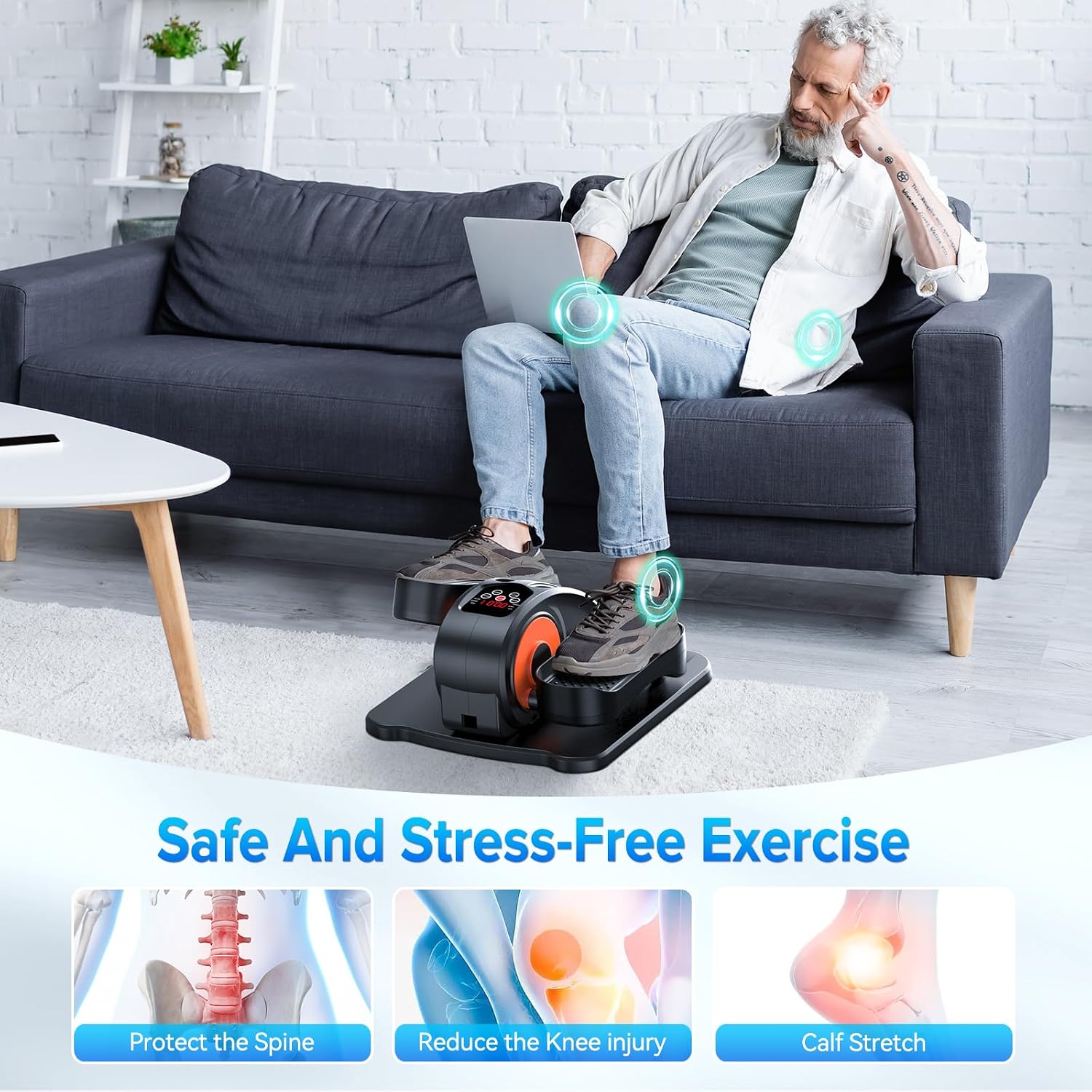 Thumbnail 4 de GUGTTR Under Desk Elliptical Machine 12-speed