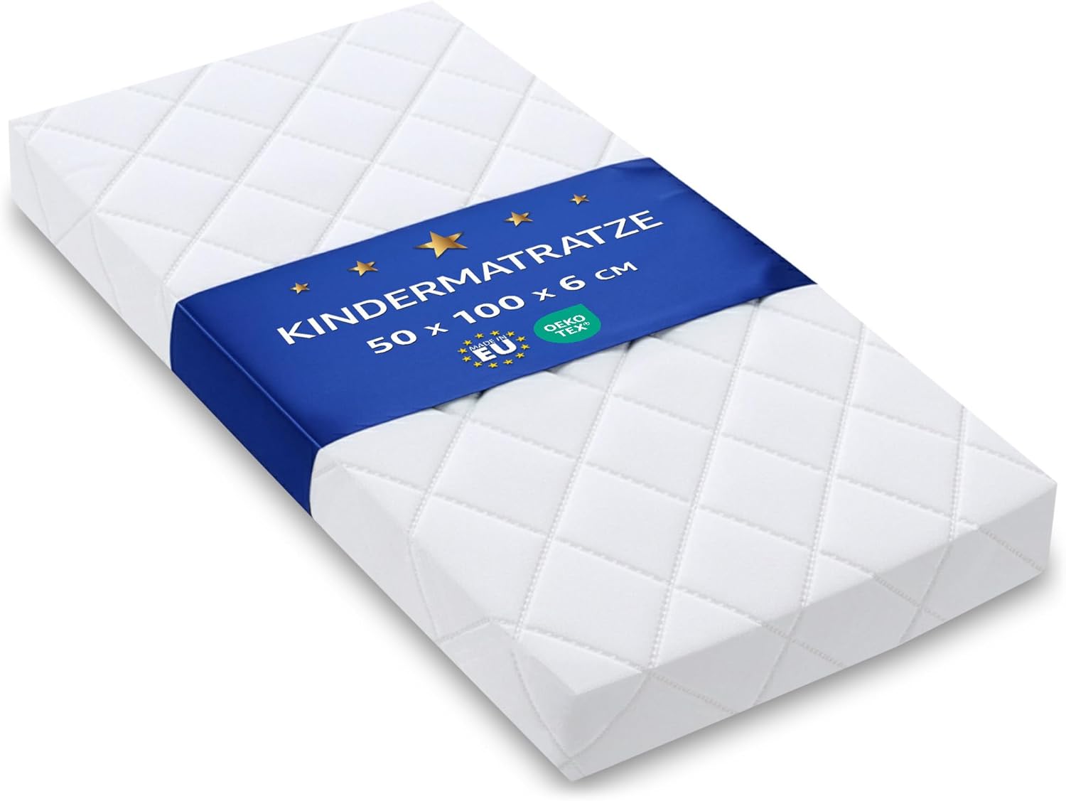 Stubenwagen Baby Matratzen für Kinderwagen 50x100 cm – Oeko‑Tex Matraze mit waschbarem Bezug (Basic/Premium)