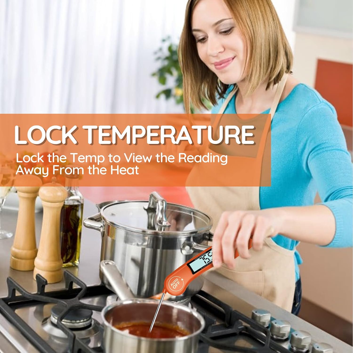 Thumbnail 4 de DOQAUS Food Thermometer – 3-second instant read meat thermometer with backlit LCD