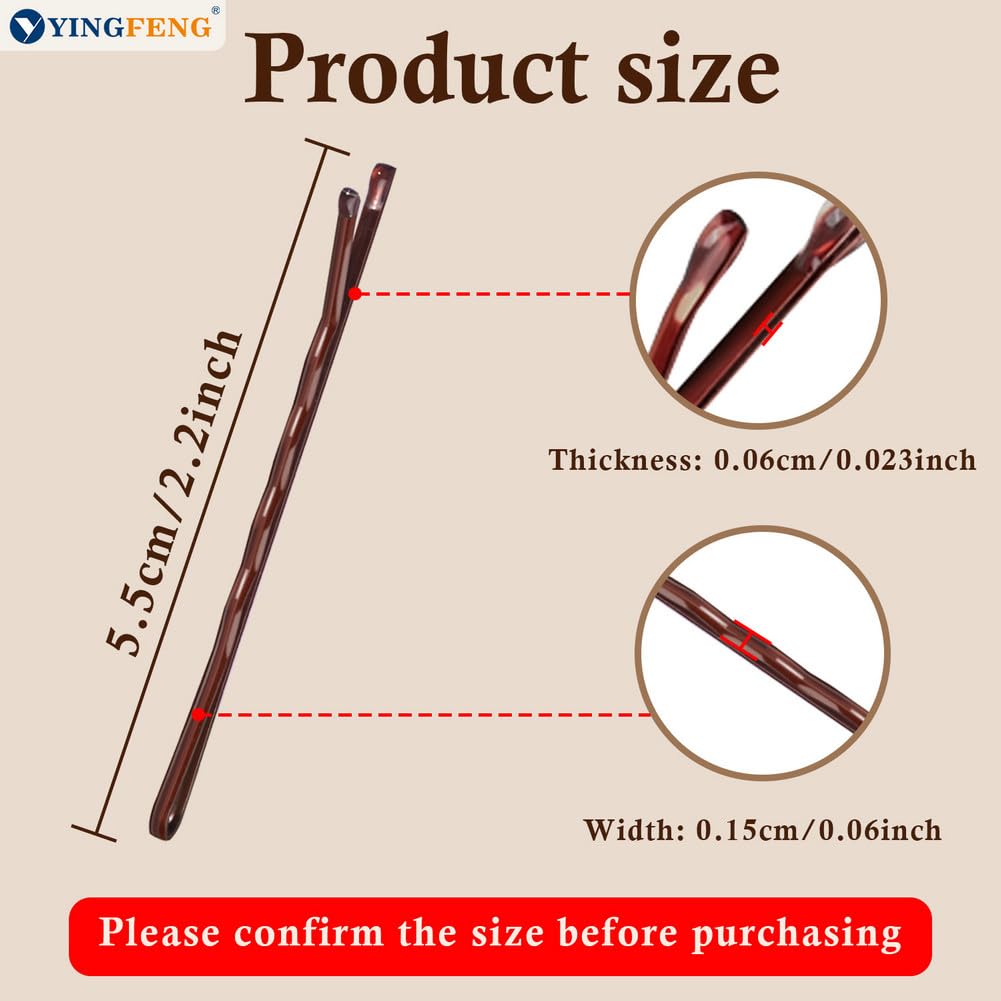 Thumbnail 5 de Bobby Pins Brown 330 Count 2.2 in