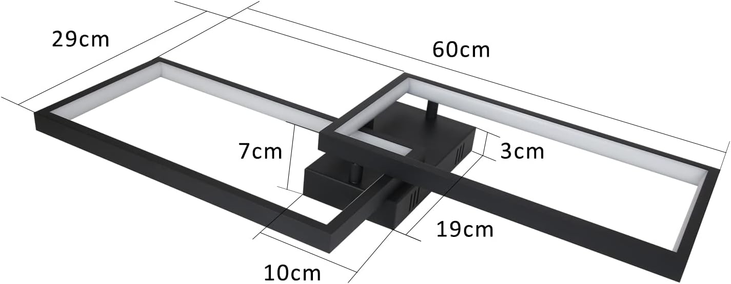 Thumbnail 3 de CBJKTX plafondlamp 60 cm, dimbare ledlamp met afstandsbediening