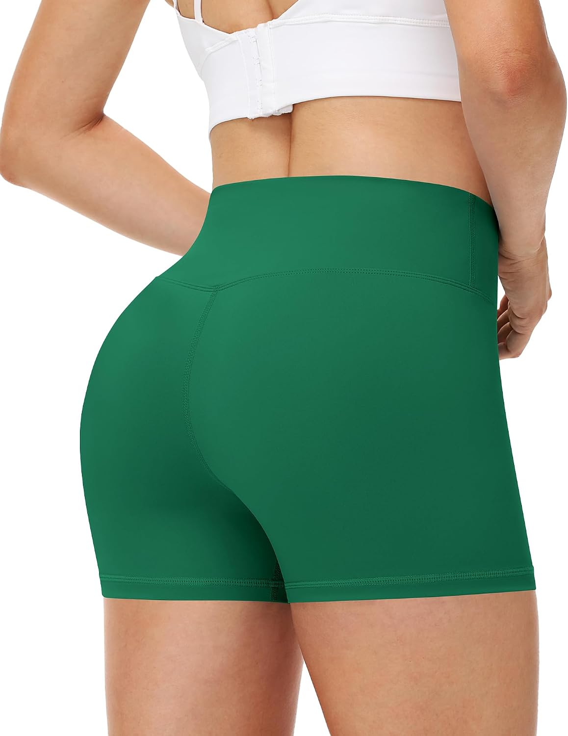 Detalle de RUNHIT 3"/5"/8" Women's High-Waisted Biker Shorts, 4-Way Stretch