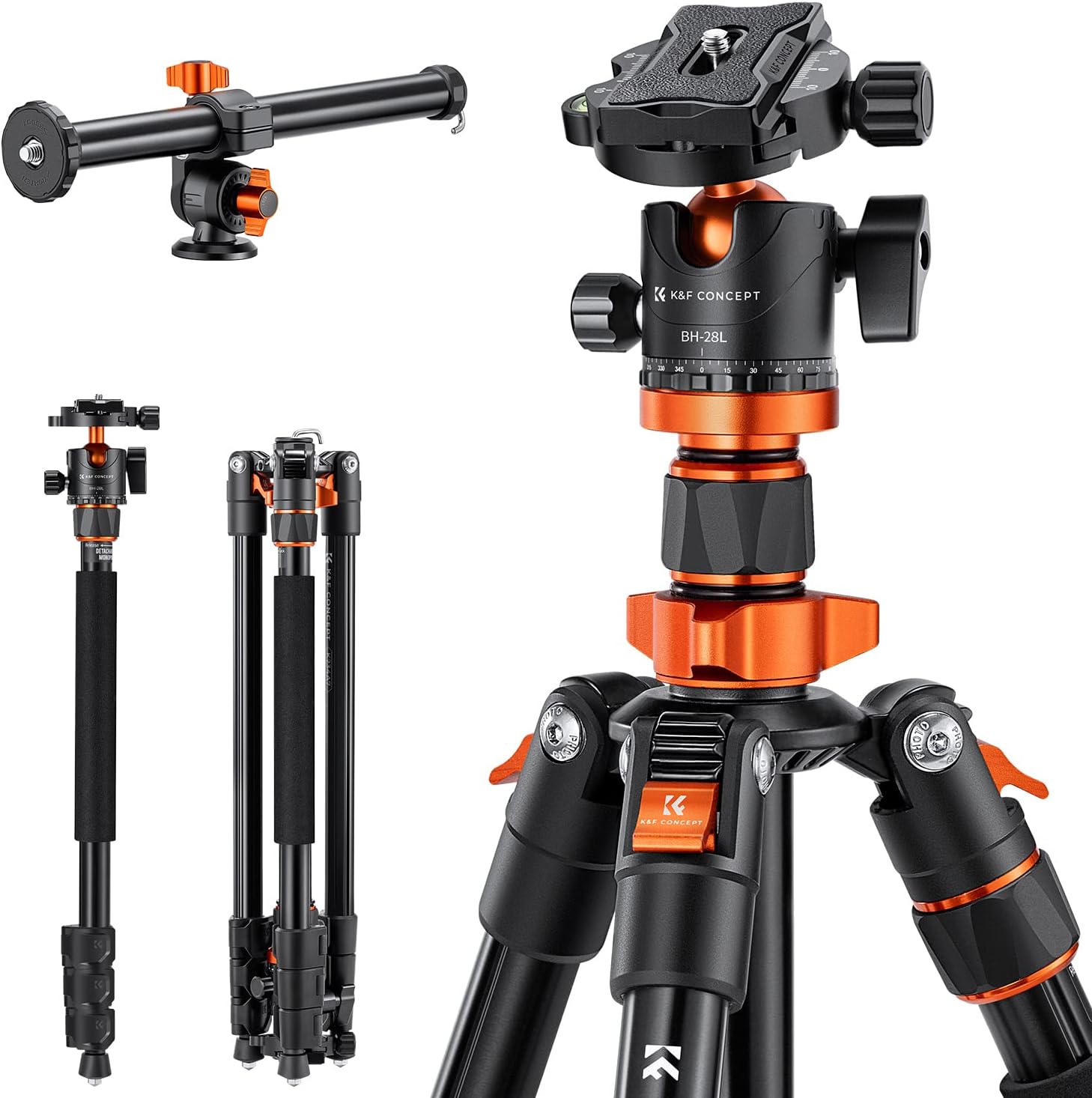 Thumbnail 6 de K&F CONCEPT O234A7 Camera tripod 79"