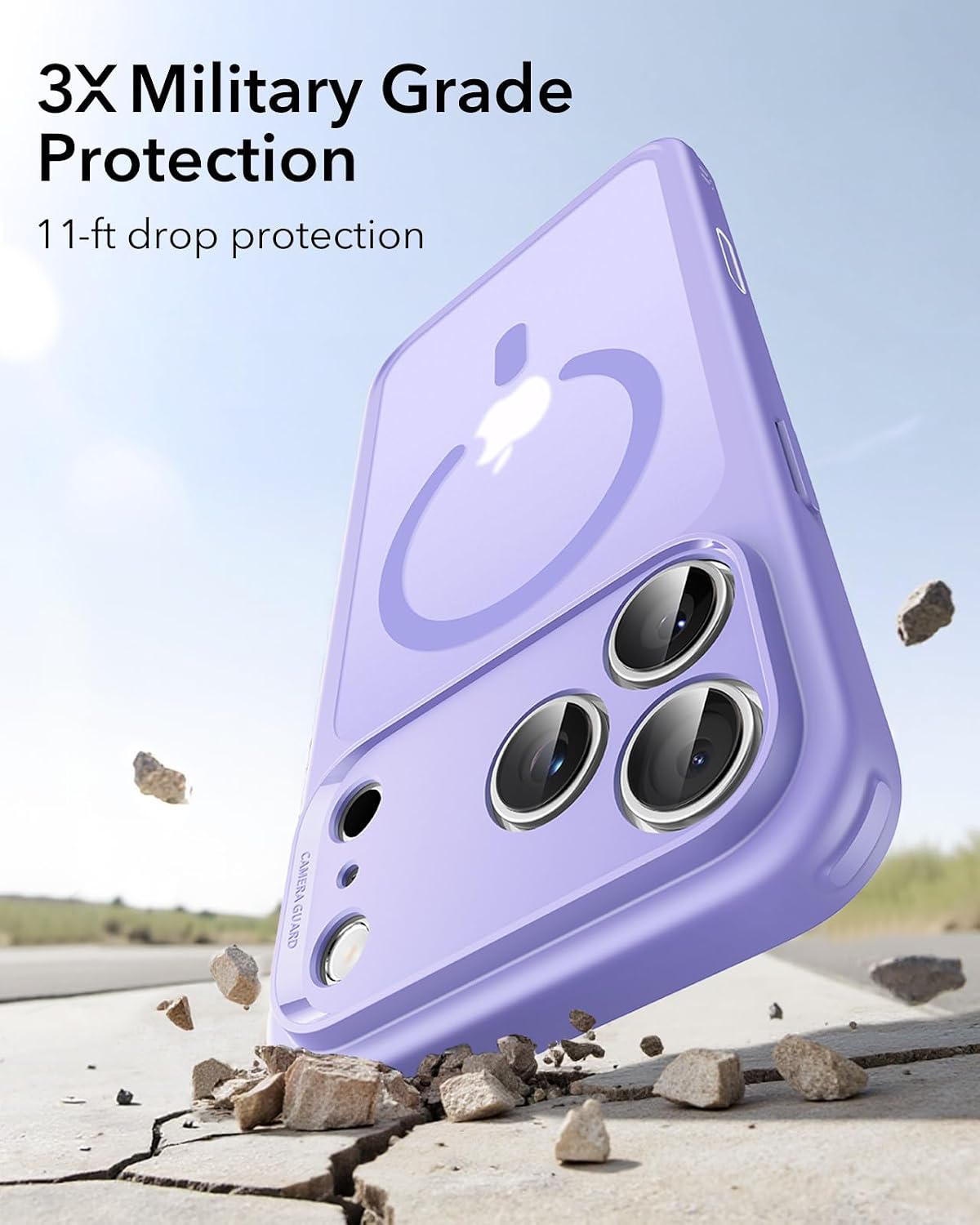 Thumbnail 3 de ESR for iPhone 17 Pro Case | Military-Grade Hybrid Protection in Frosted Purple