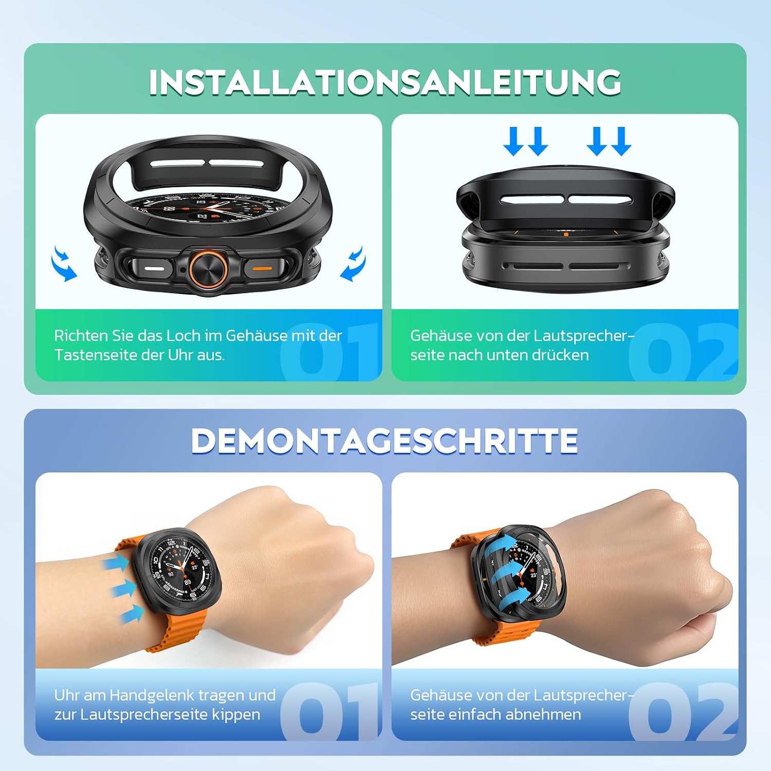Thumbnail 6 de Misxi Schutzhülle Galaxy Watch 8 40mm
