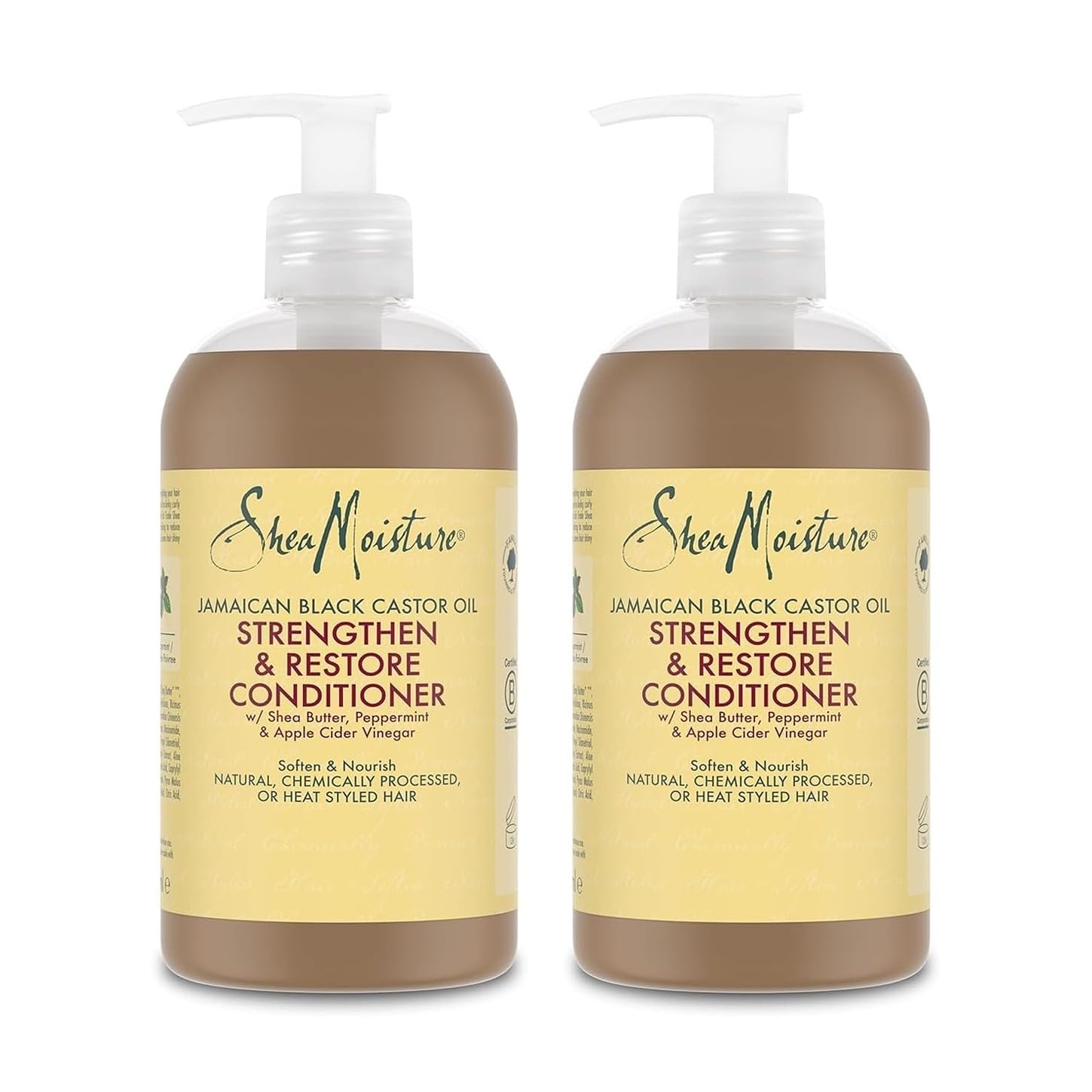 Thumbnail 4 de SheaMoisture Jamaican Black Castor Oil Strengthen & Restore Treatment Masque (Sheabutter/Pfefferminze/Apfelessig), 355 ml