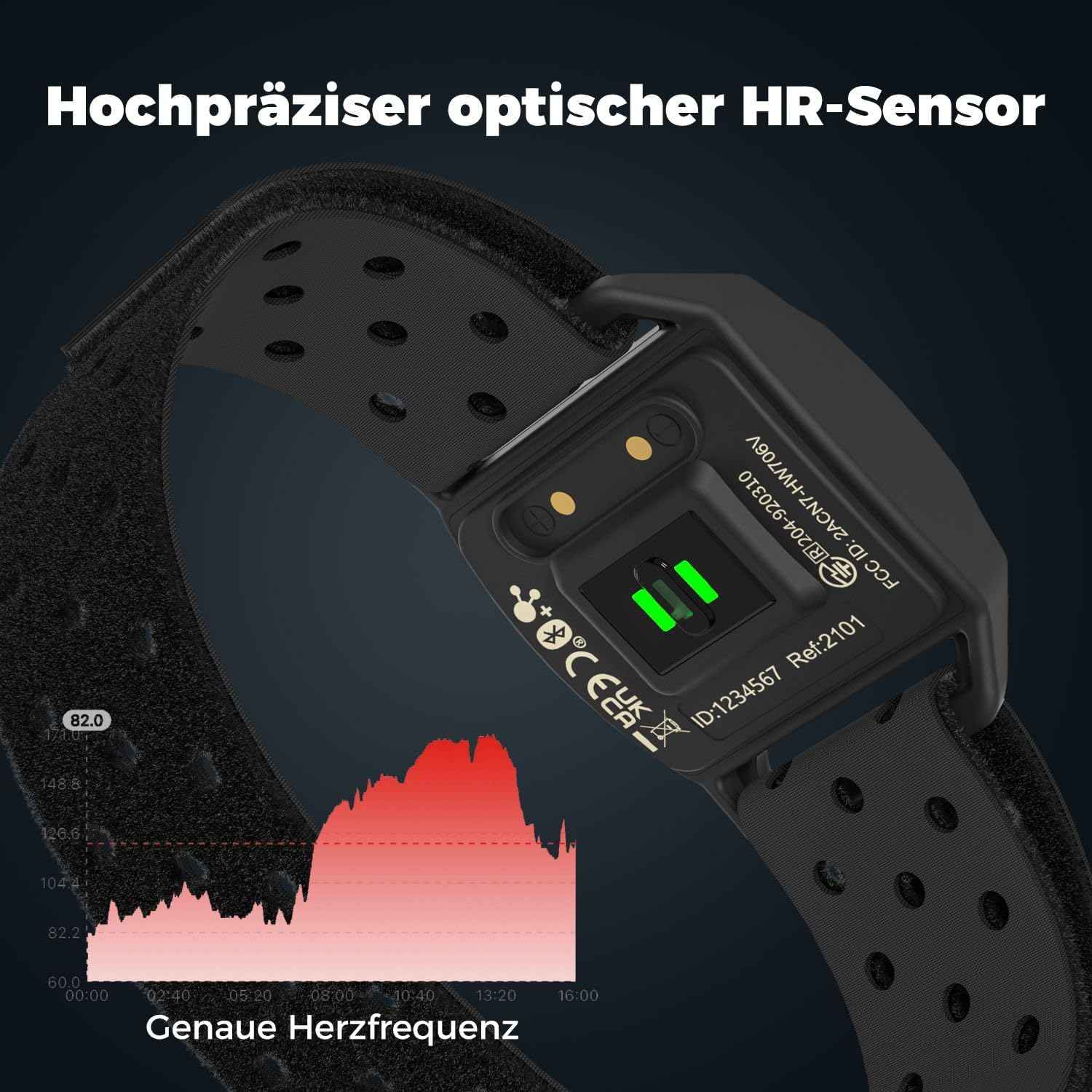 Detalle de COOSPO Herzfrequenzmesser Bluetooth 4.0