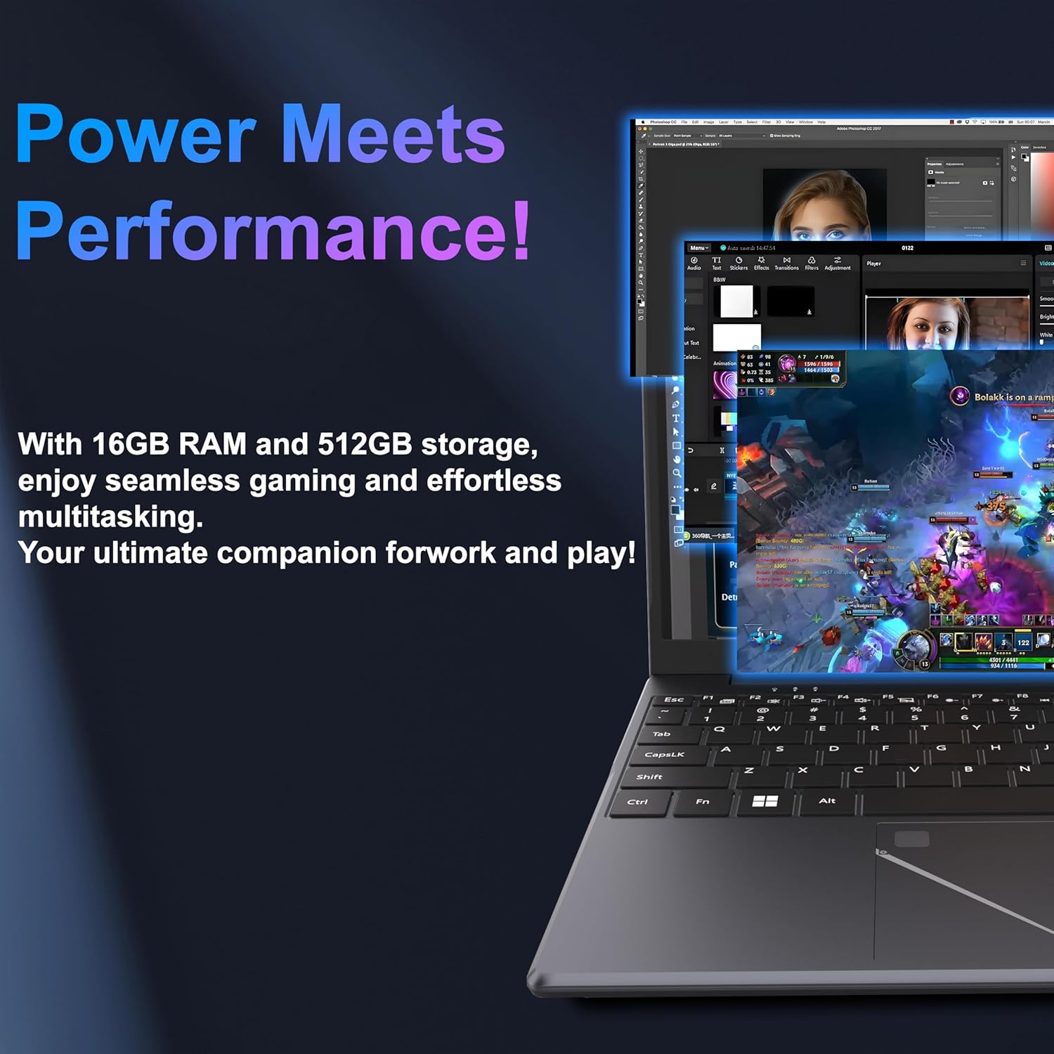 Thumbnail 3 de DREAMFYRE 15.6 Inch Laptop Ryzen 5 3500U