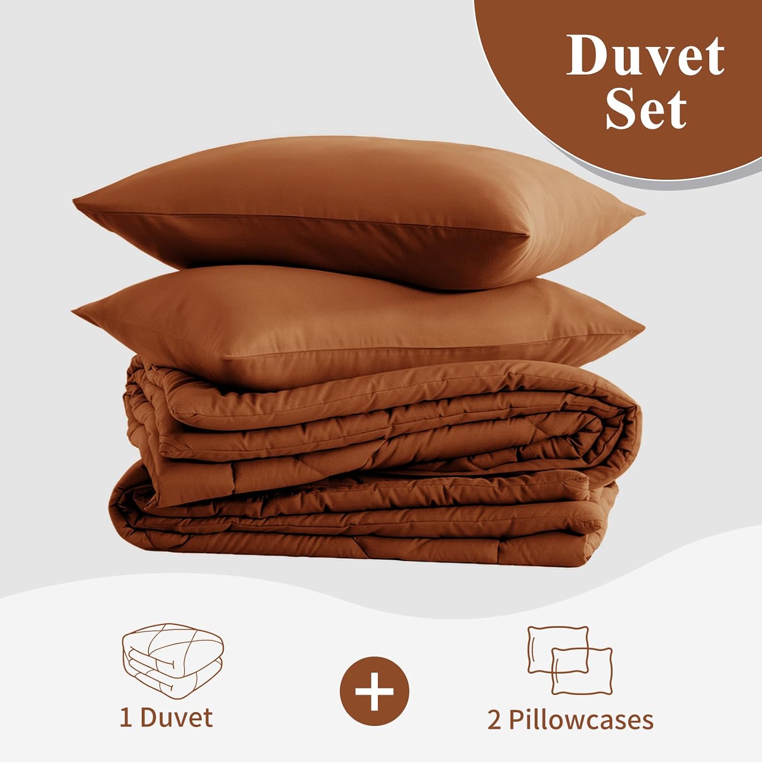 Thumbnail 6 de Tifschlaf Coverless Duvet Super King Size 10.5 Tog – All‑Season, 260x220cm in Burnt Orange