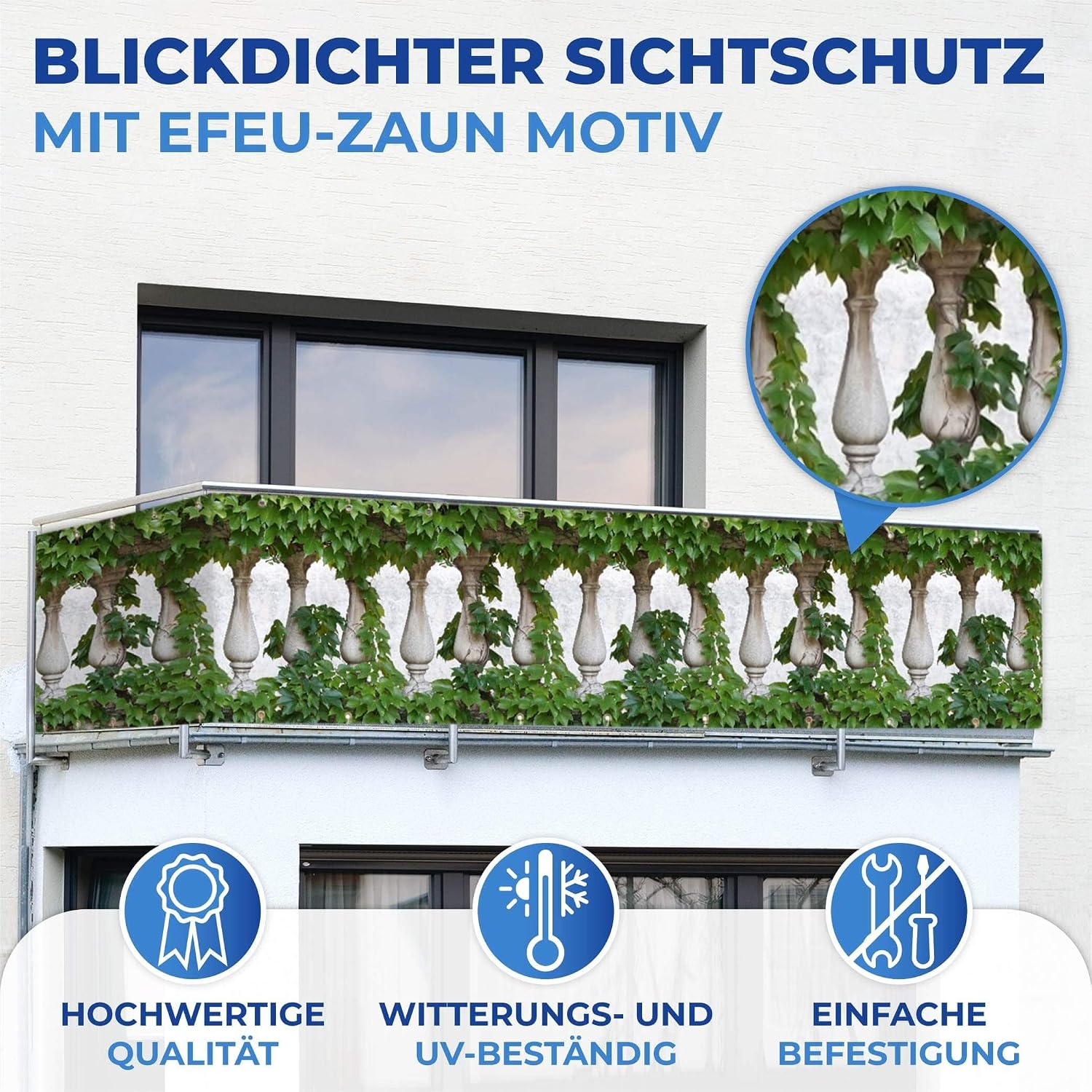 Thumbnail 3 de Maximex - Sichtschutz Efeu: brise-vue décoratif et adaptable pour balcon