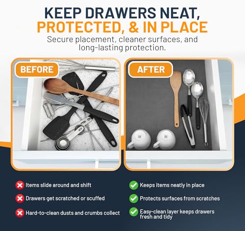 Thumbnail 5 de Linda’s Essentials Kitchen Drawer Liner, 44.5 x 500 cm