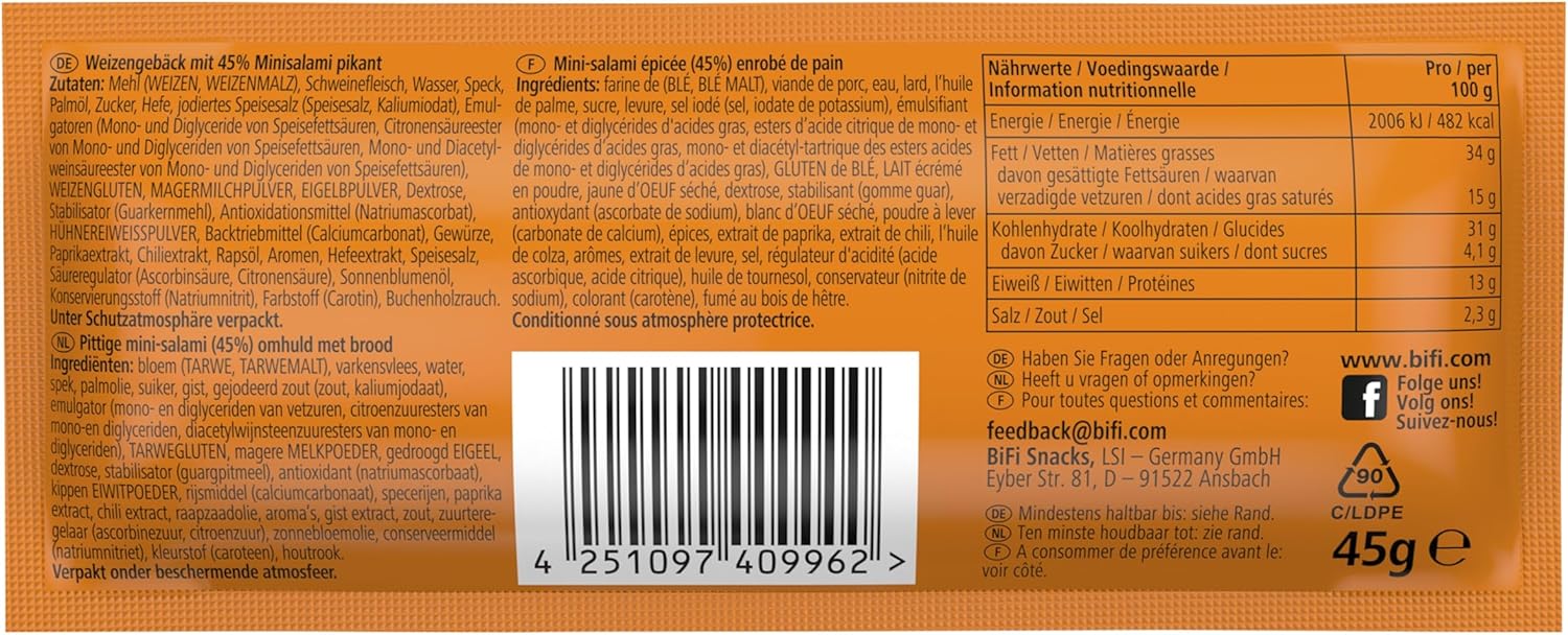 Thumbnail 3 de BiFi Roll Hot 🌶️ Pack 24 aperitivos de salami y hojaldre