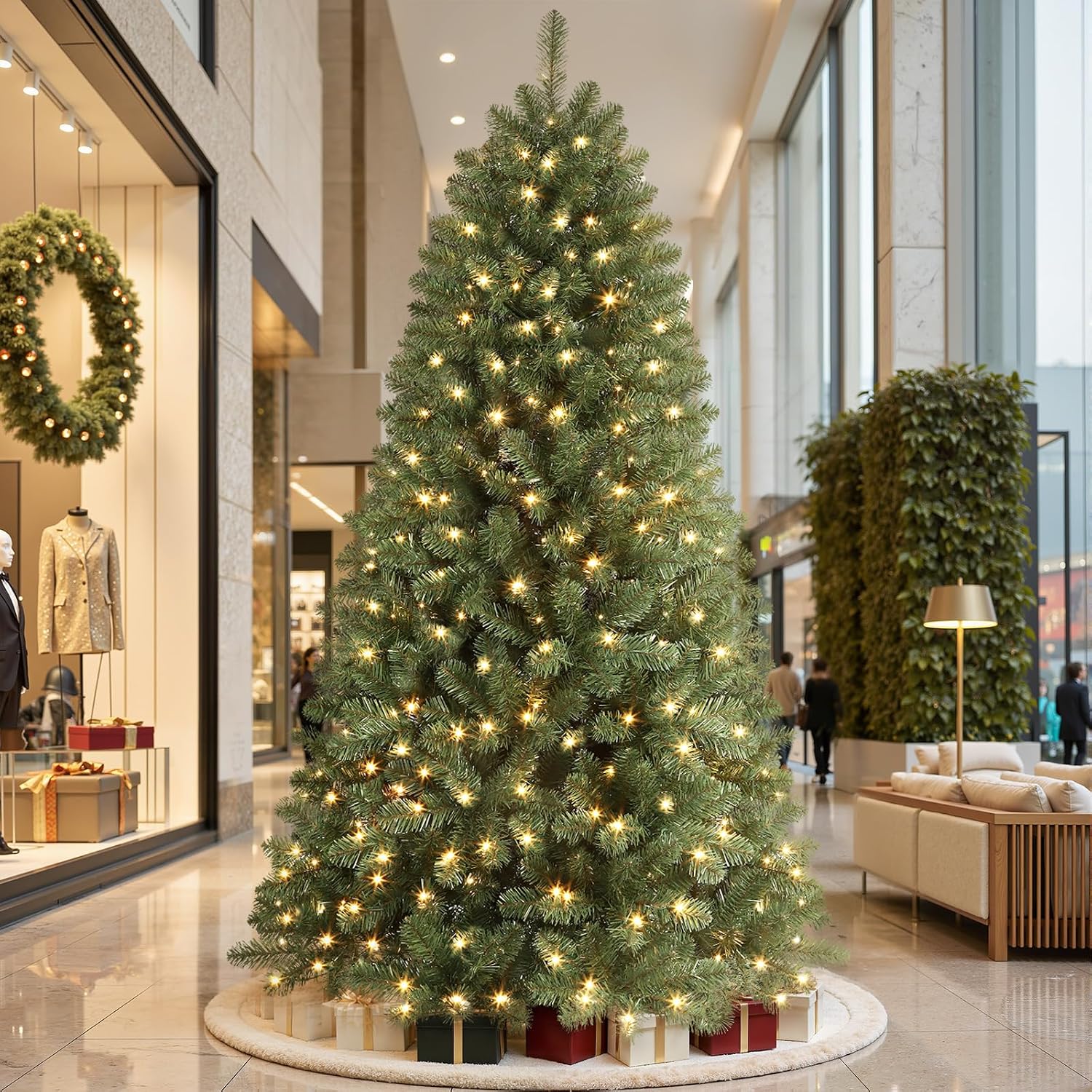 Detalle 1 de SHareconn G0501A(0.17) G1002A(0.34) 8-Foot Pre-Lit Spruce Christmas Tree