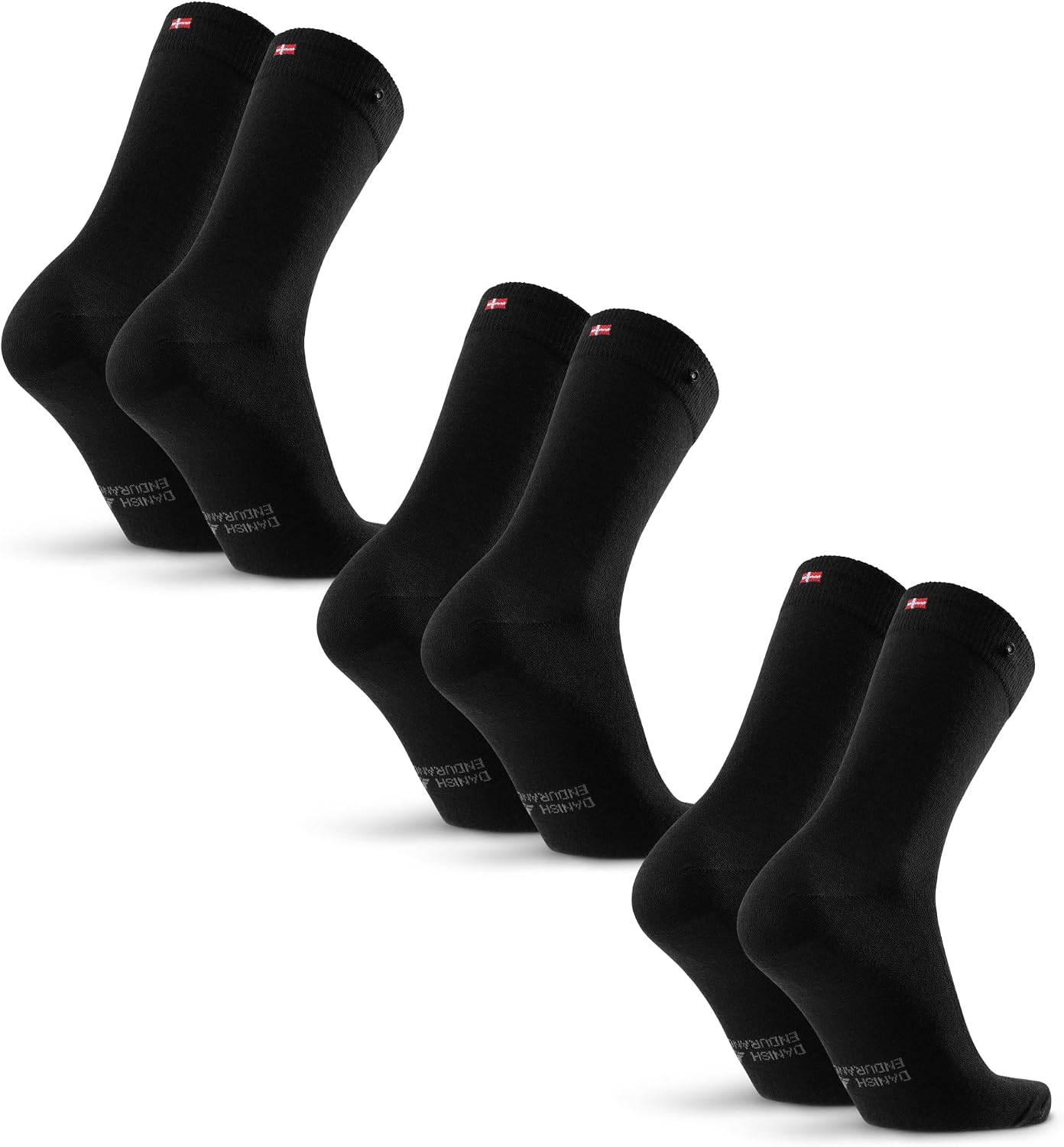 Imagen de DANISH ENDURANCE Chaussettes en laine mérinos pour homme avec système de boutons – lot de 3 ou 5 en OfertitasTOP