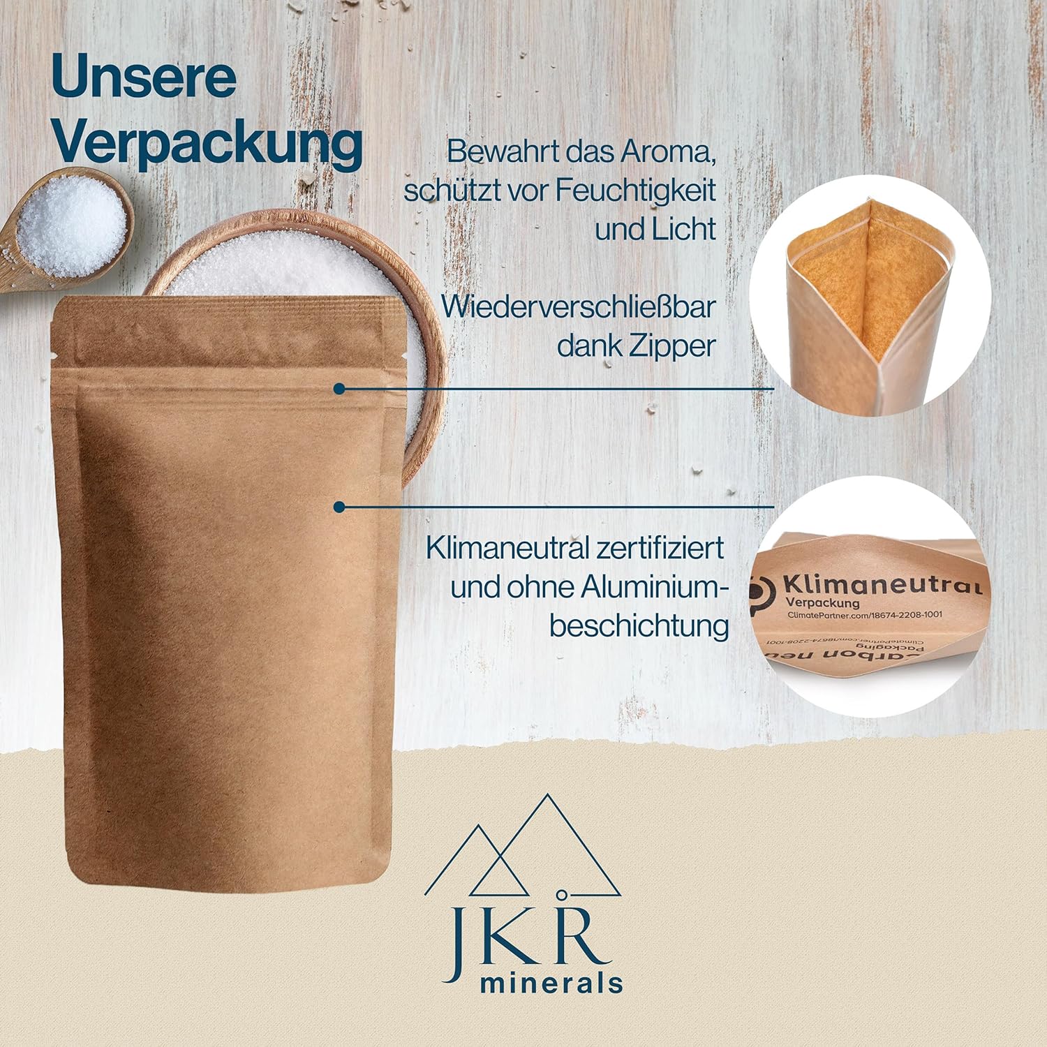 Detalle de JKR Minerals Magnesiumcitrat Pulver 450 g – Laborgeprüft, rein ohne Zusatzstoffe