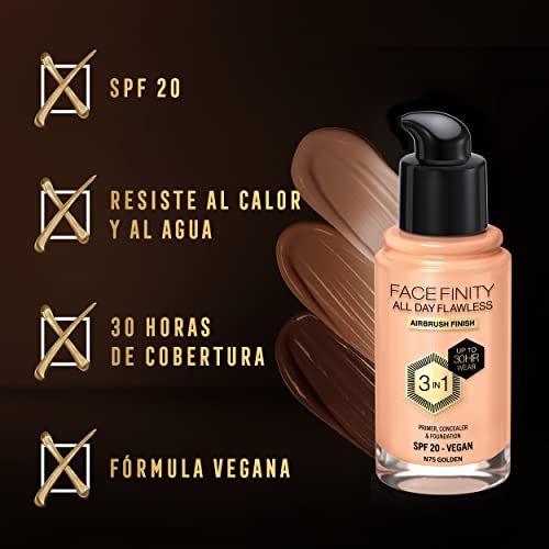 Thumbnail 4 de Max Factor Facefinity N75 30 ml base de maquillaje 💄