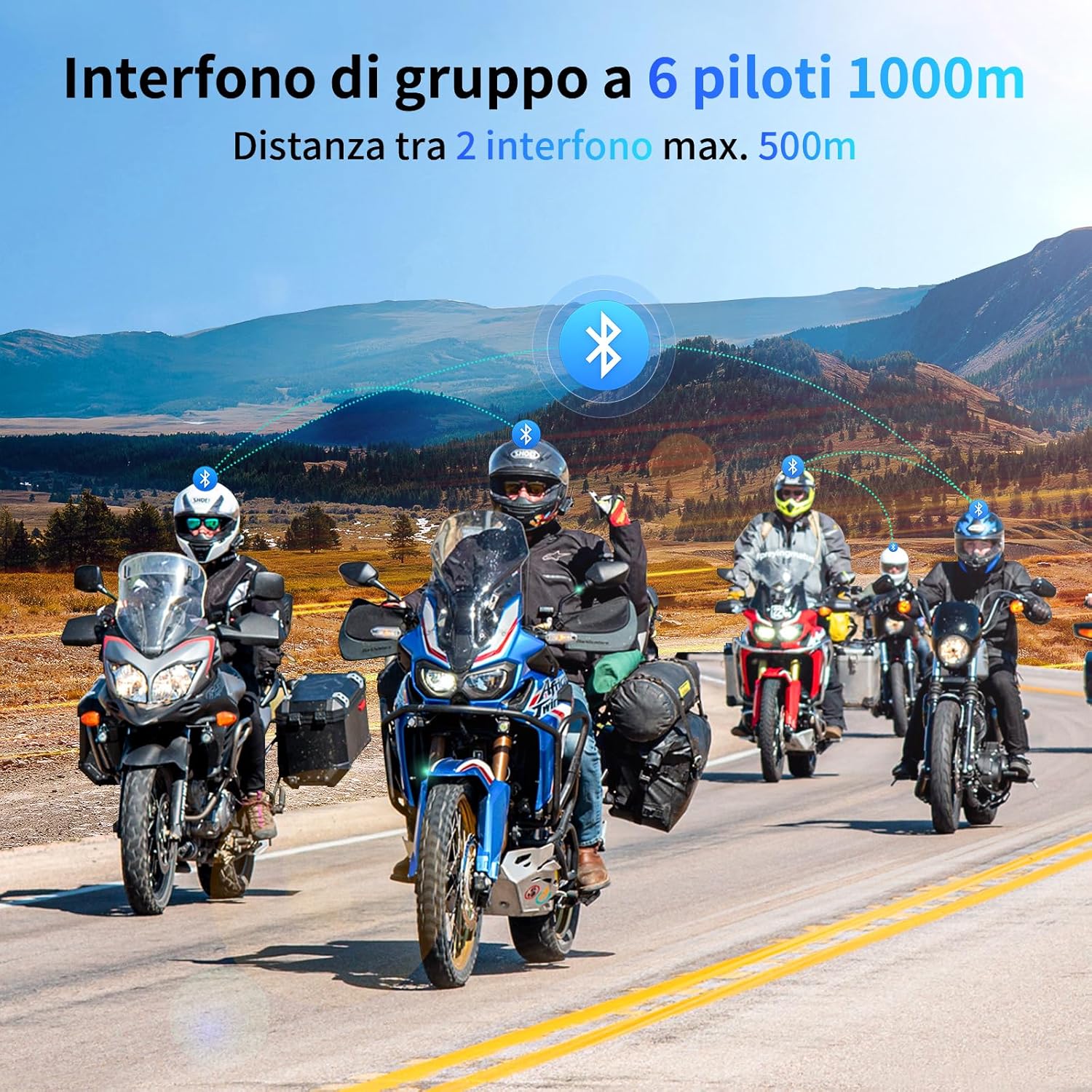 Thumbnail 1 de Fodsports FX6 interfono moto 1000 m
