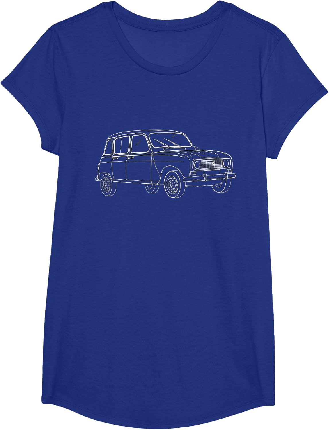 Detalle de R4 Voiture Classique de France T-Shirt – Nostalgie et coupe classique