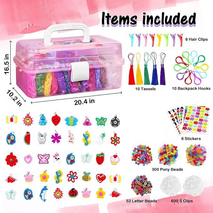 Thumbnail 1 de FunzBo Loom Bänder Set XXL Koffer 15.000+ Gummis 🧶