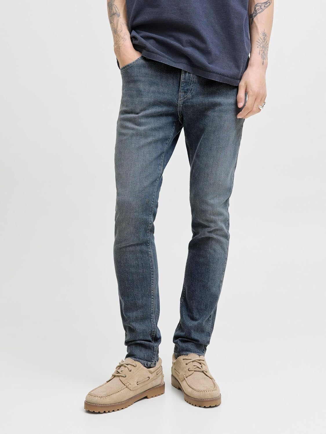 Detalle 2 de Jack & Jones Men's JJIGLENN JJFELIX AM 646 Noos Jeans: Practical Everyday Denim
