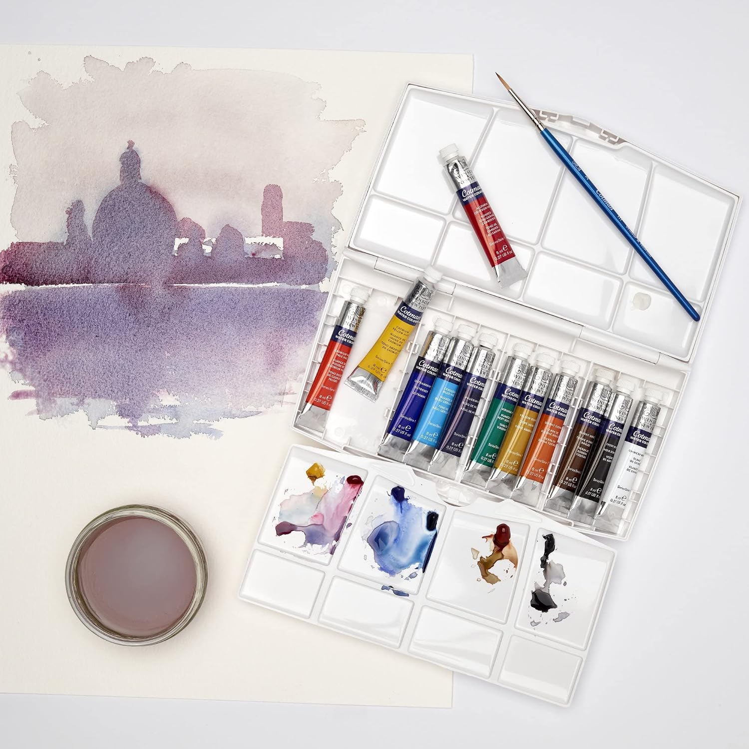 Detalle de Winsor & Newton Cotman Set de Voyage Aquarelle (12 tubes x 8 ml)