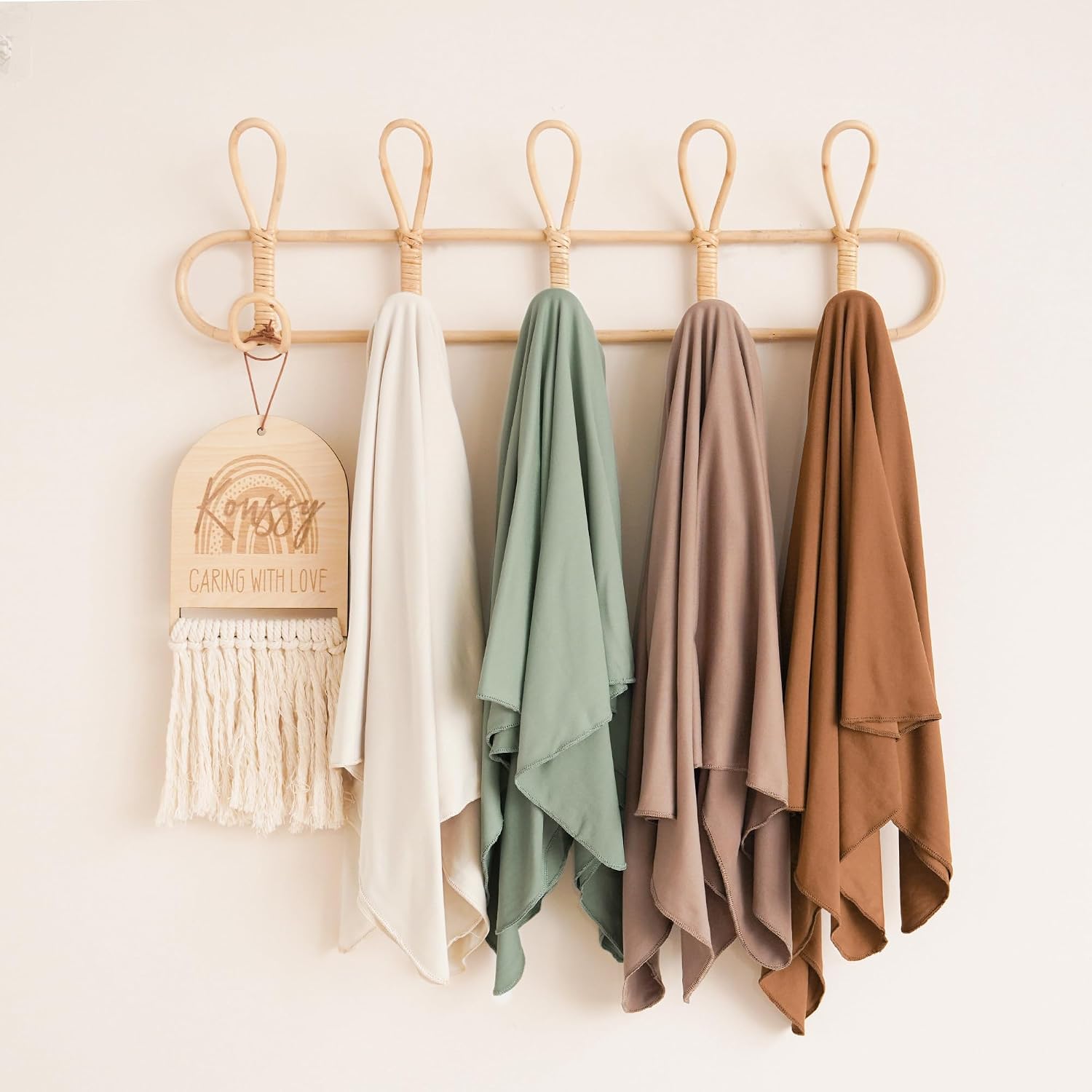 Detalle de Konssy Newborn Swaddle Blanket Set, 0–3 Months