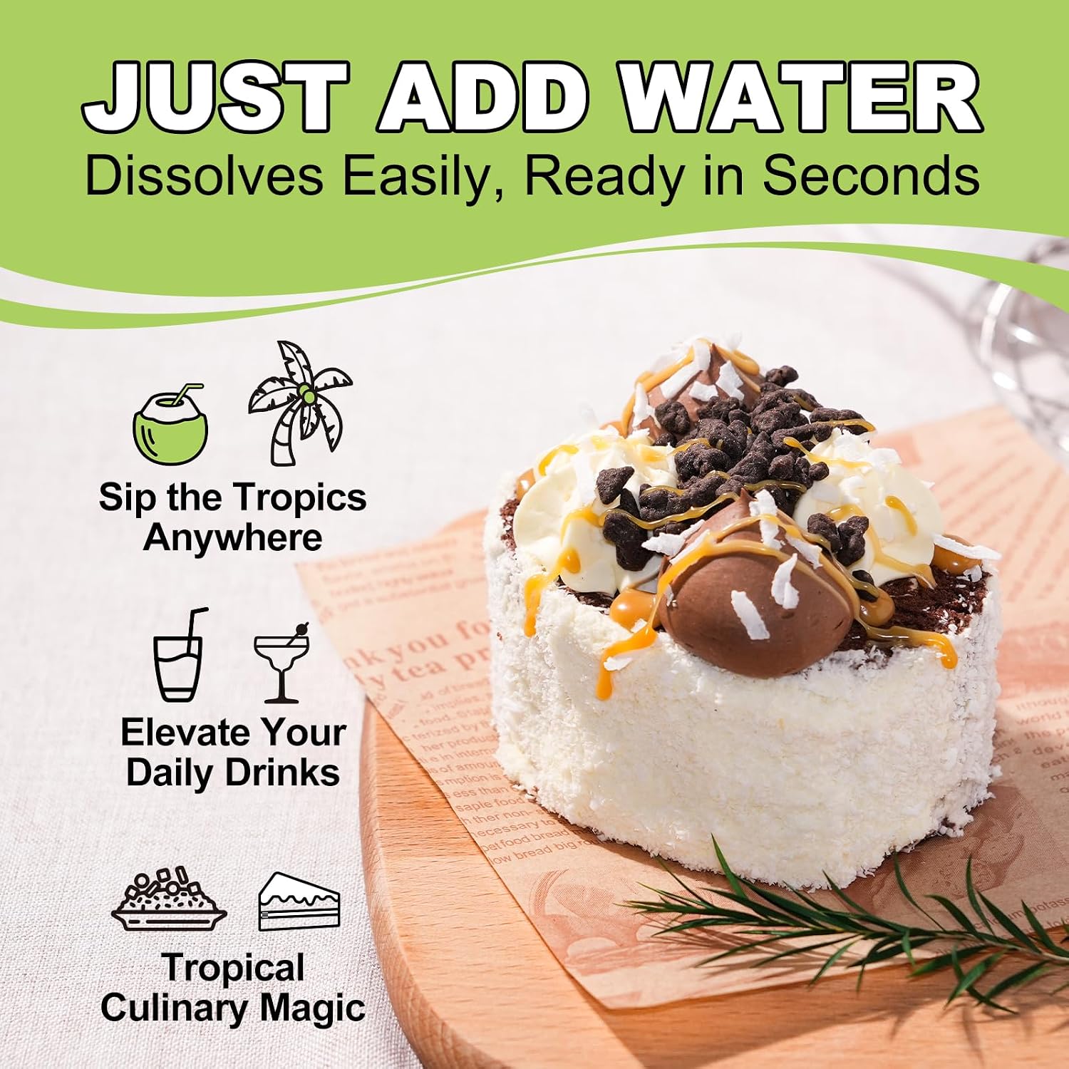 Thumbnail 5 de TAIENJOY Freeze-Dried Coconut Water Powder, 8 oz, Thai Nam Hom