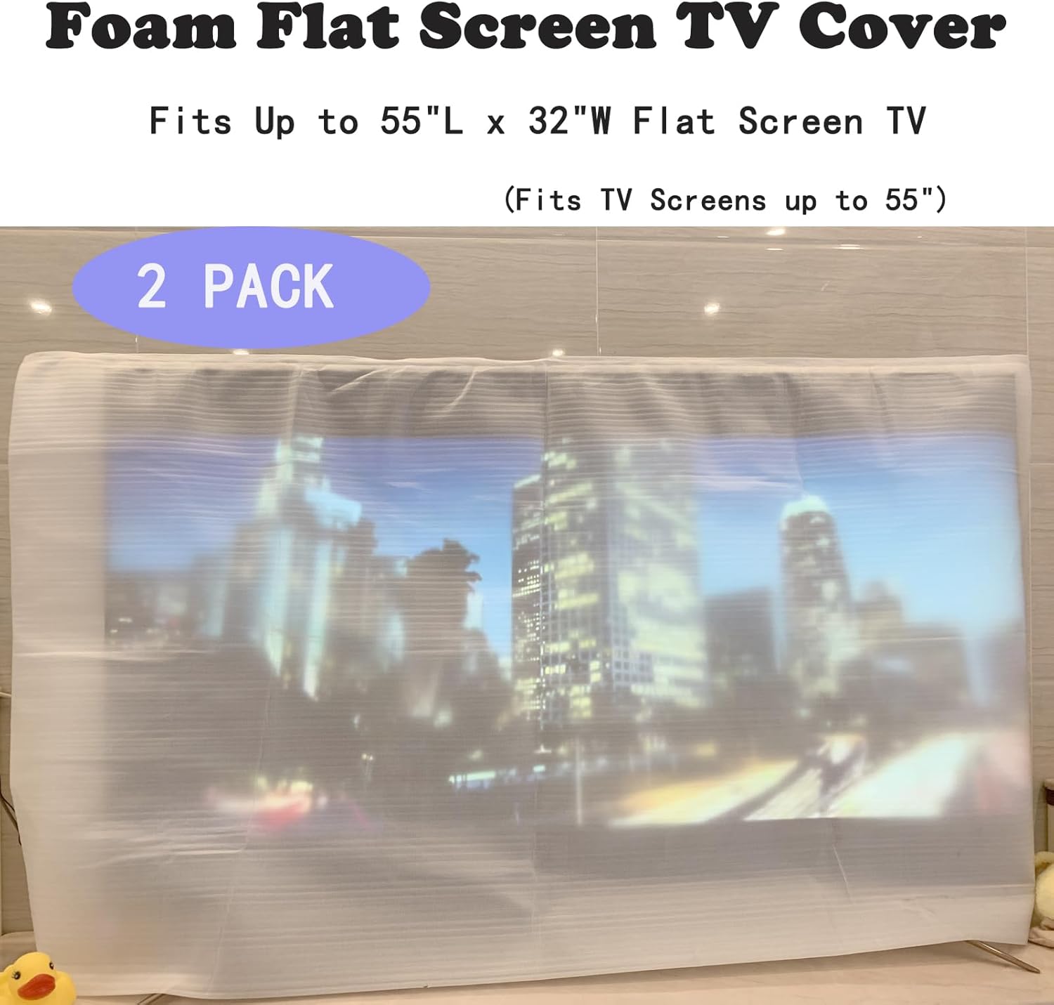 Thumbnail 6 de Krodtige 2-Pack Foam Flat Screen TV Covers (Fits Up to 55" TV Screens)