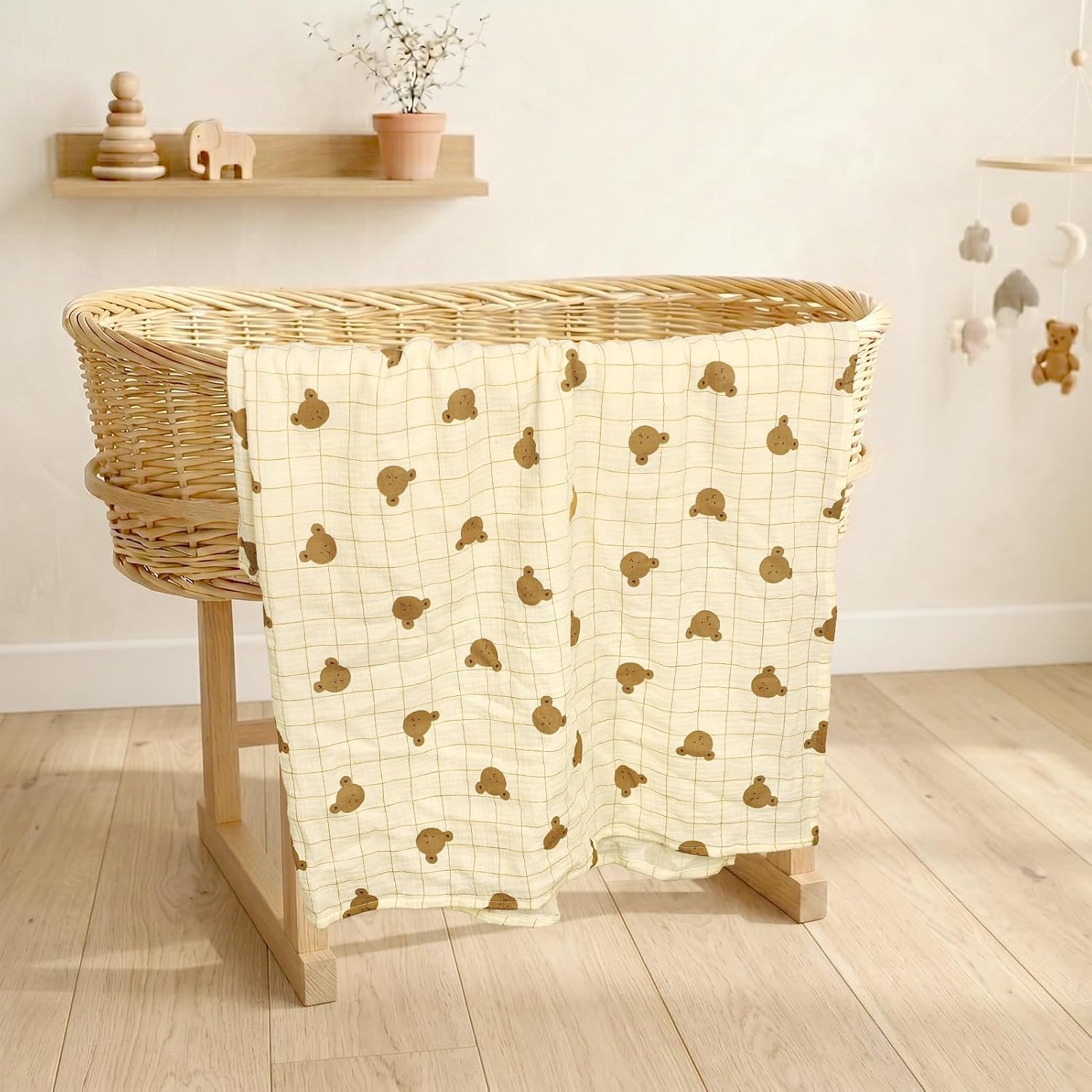 Detalle de TANOFAR Muslin Swaddle Blankets, 47 x 47 Inches