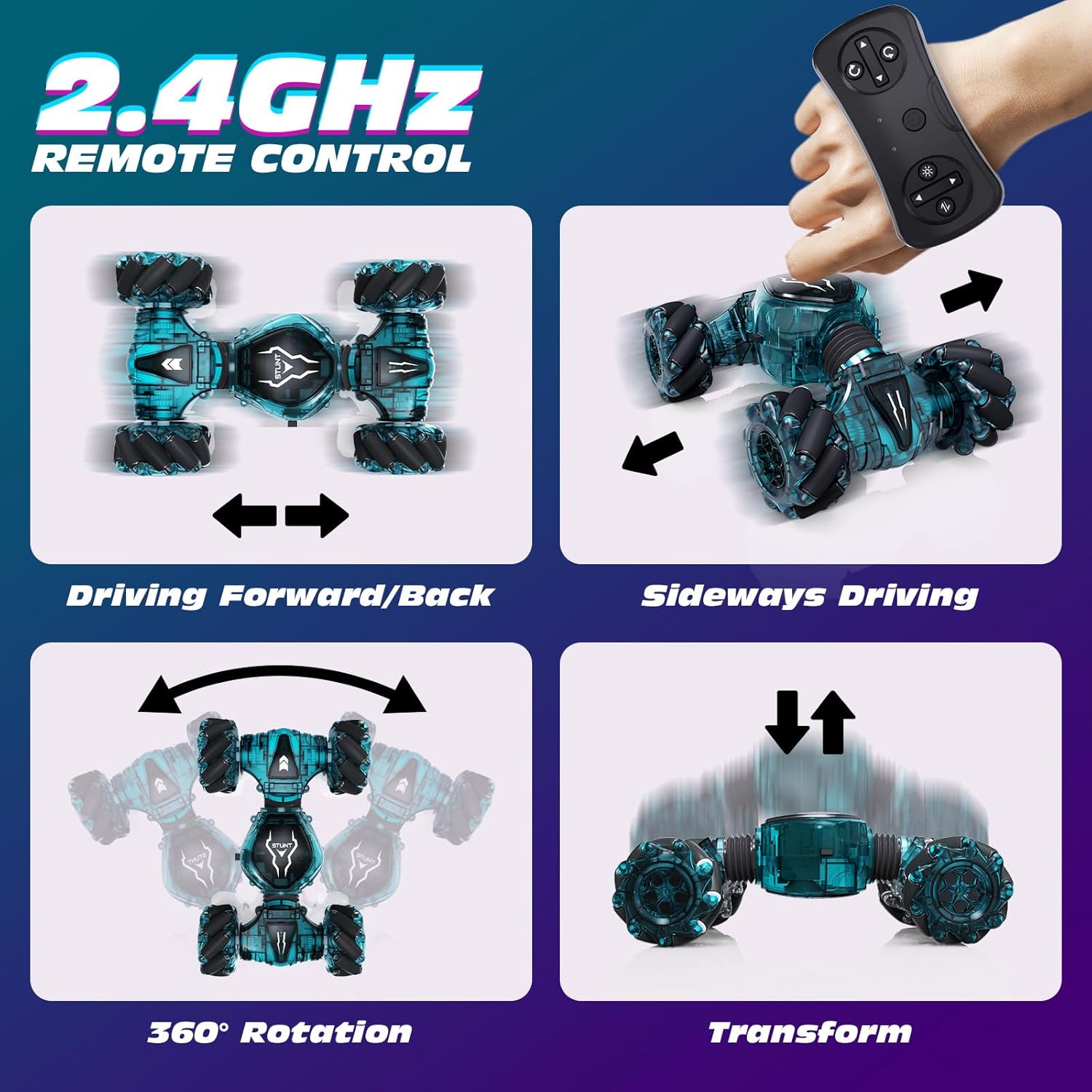 Thumbnail 1 de Tecnock 2026 Remote Control Car with Hand Control