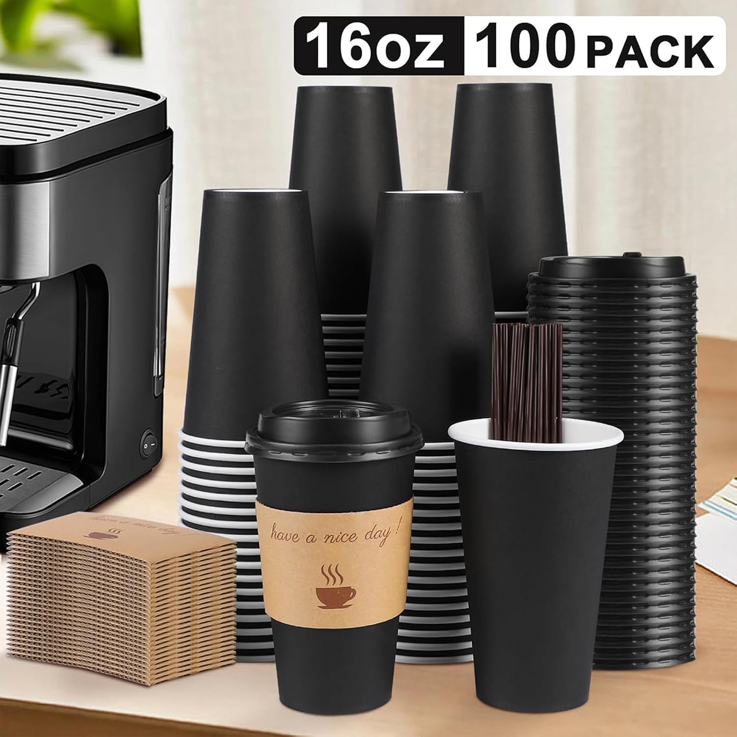 Thumbnail 2 de Clawsoff 100 Coffee Cups 16 oz ⚡