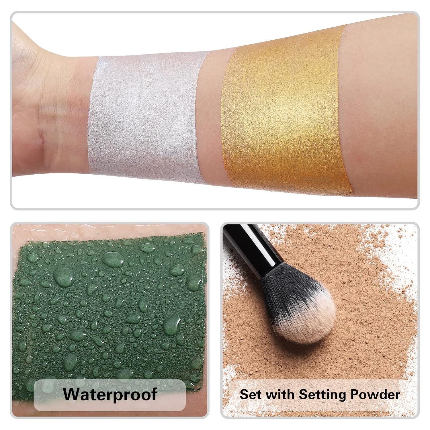 Thumbnail 2 de BOBISUKA Face Paint Stick in Metallic Gold