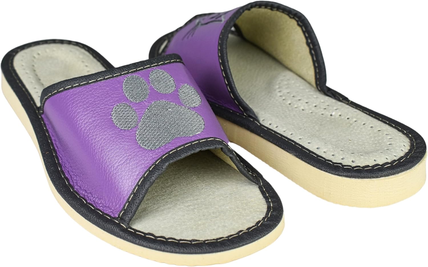 Thumbnail 4 de APREGGIO Chaussons en cuir 36–41
