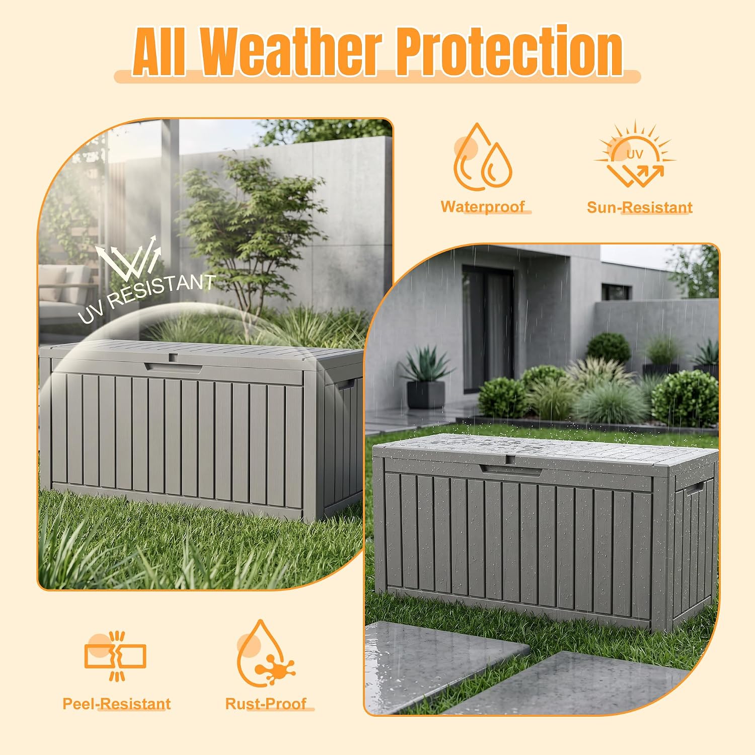 Detalle de ATMELT Outdoor Storage Box 120 Gallon