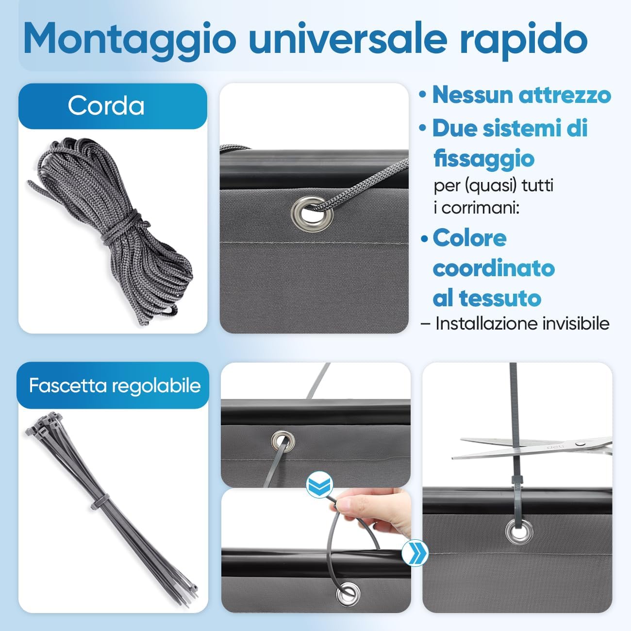 Detalle 2 de Sekey Recinzione Copertura per Balcone 120 x 300 cm – Schermo Privacy Opaco in Poliestere Antracite