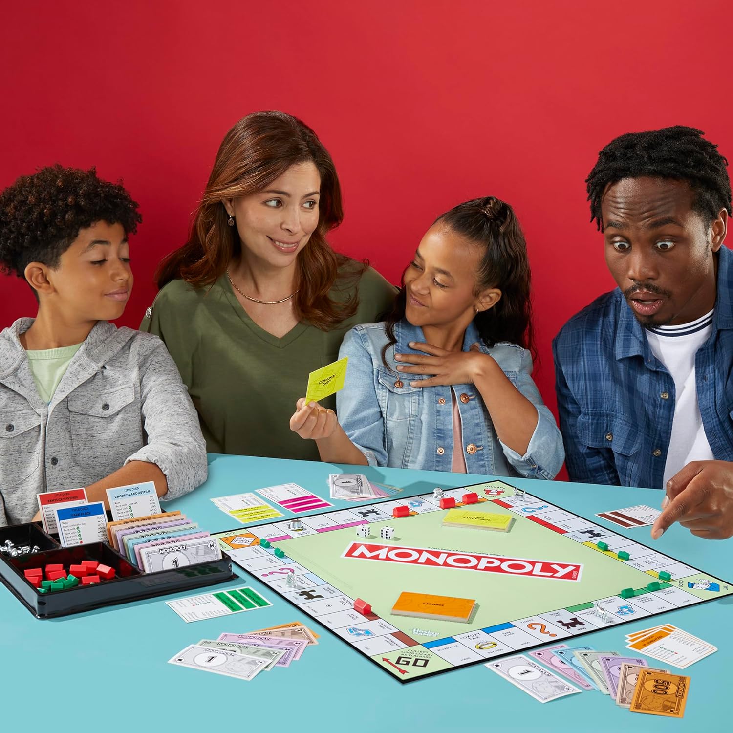 Thumbnail 6 de Monopoly board game with storage tray and larger tokens (English Version)