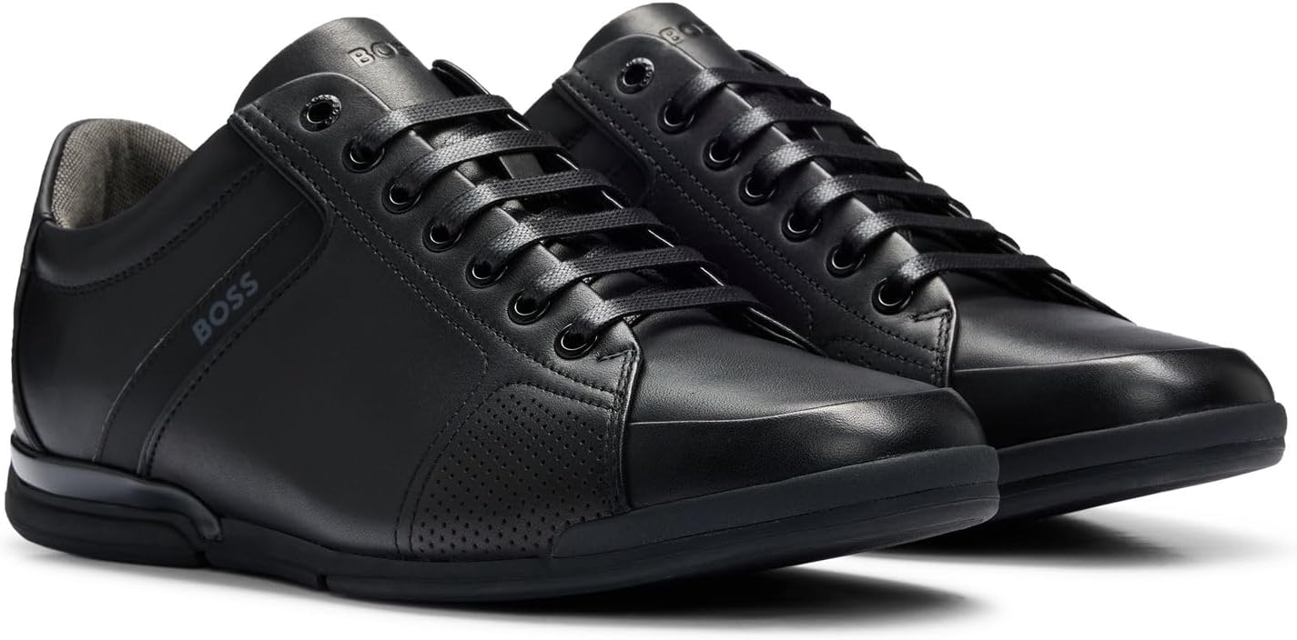 Thumbnail 6 de BOSS Saturn Lowp Baskets en Cuir avec Doublure Anti-odeurs – Homme